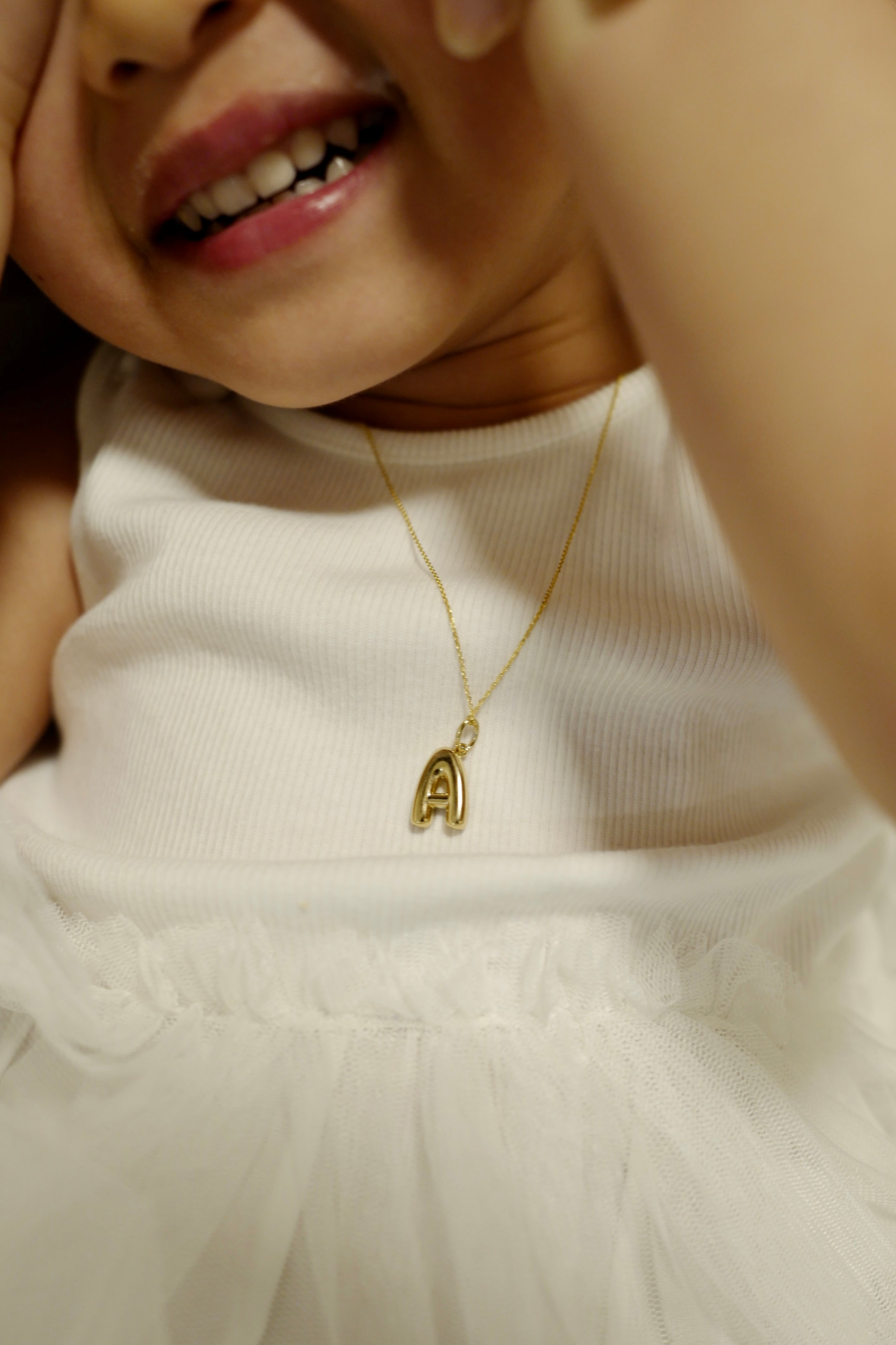 Bubble Letter Charm