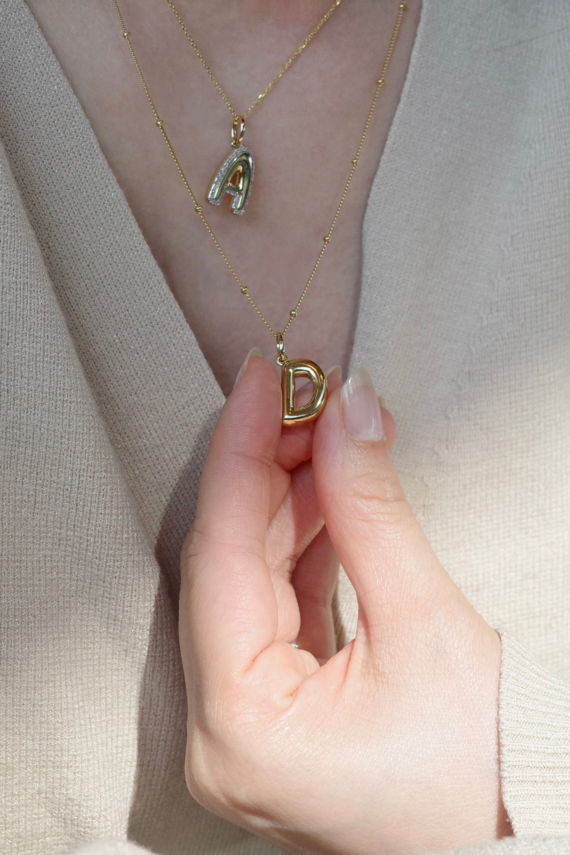 Bubble Letter Charm