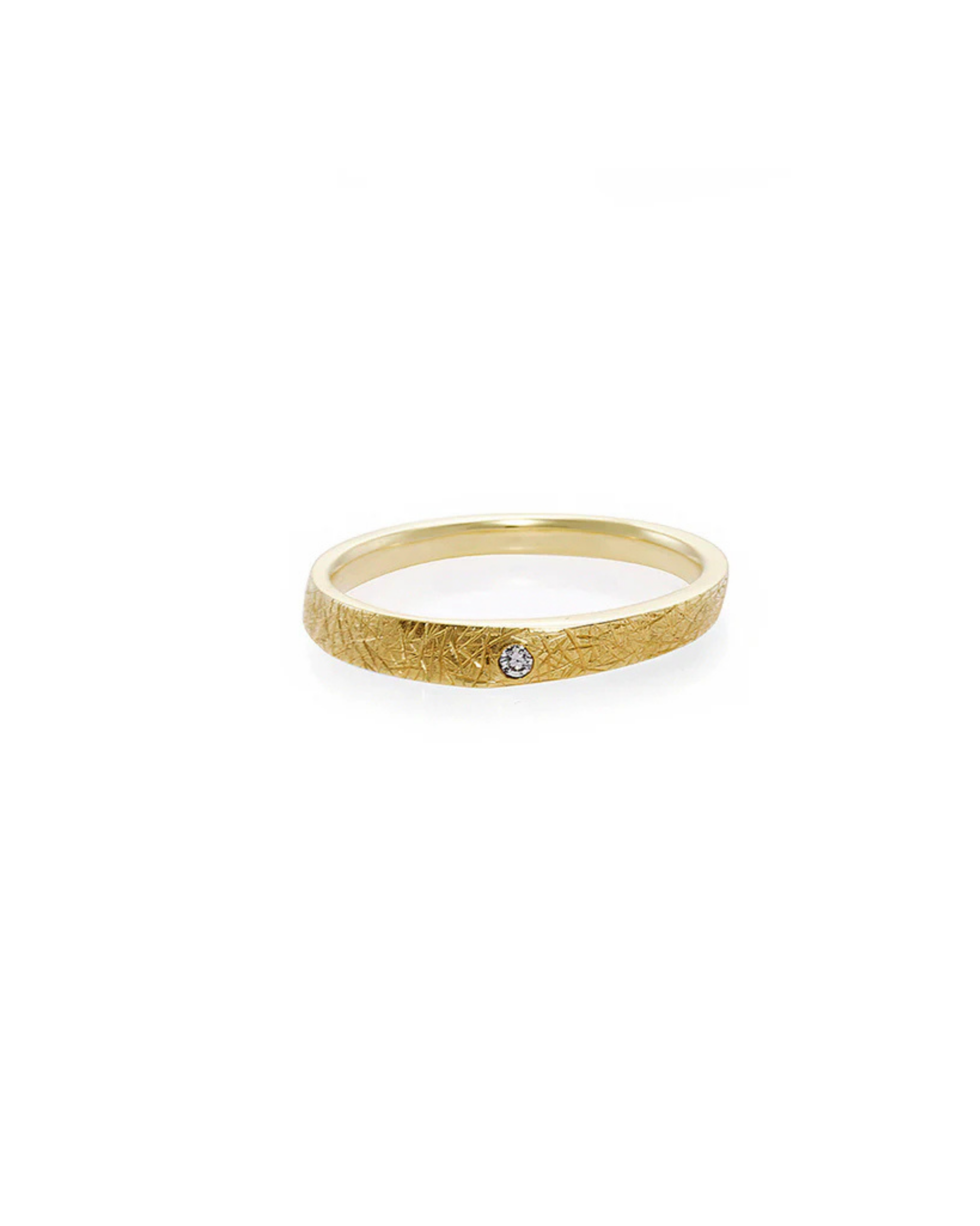 Hand Carved Diamond Ring (Thin version)