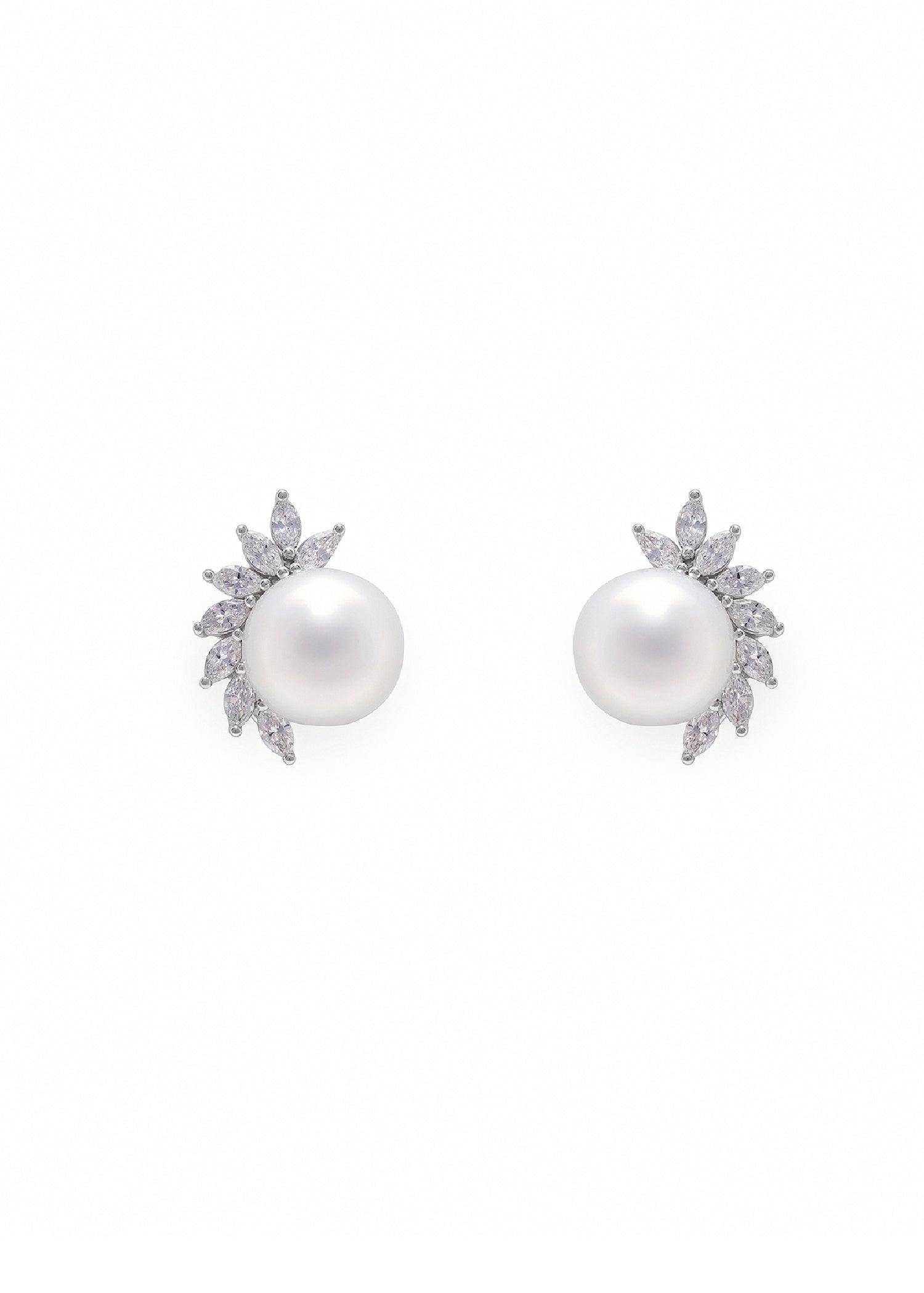South Sea Pearl and Diamond Earrings