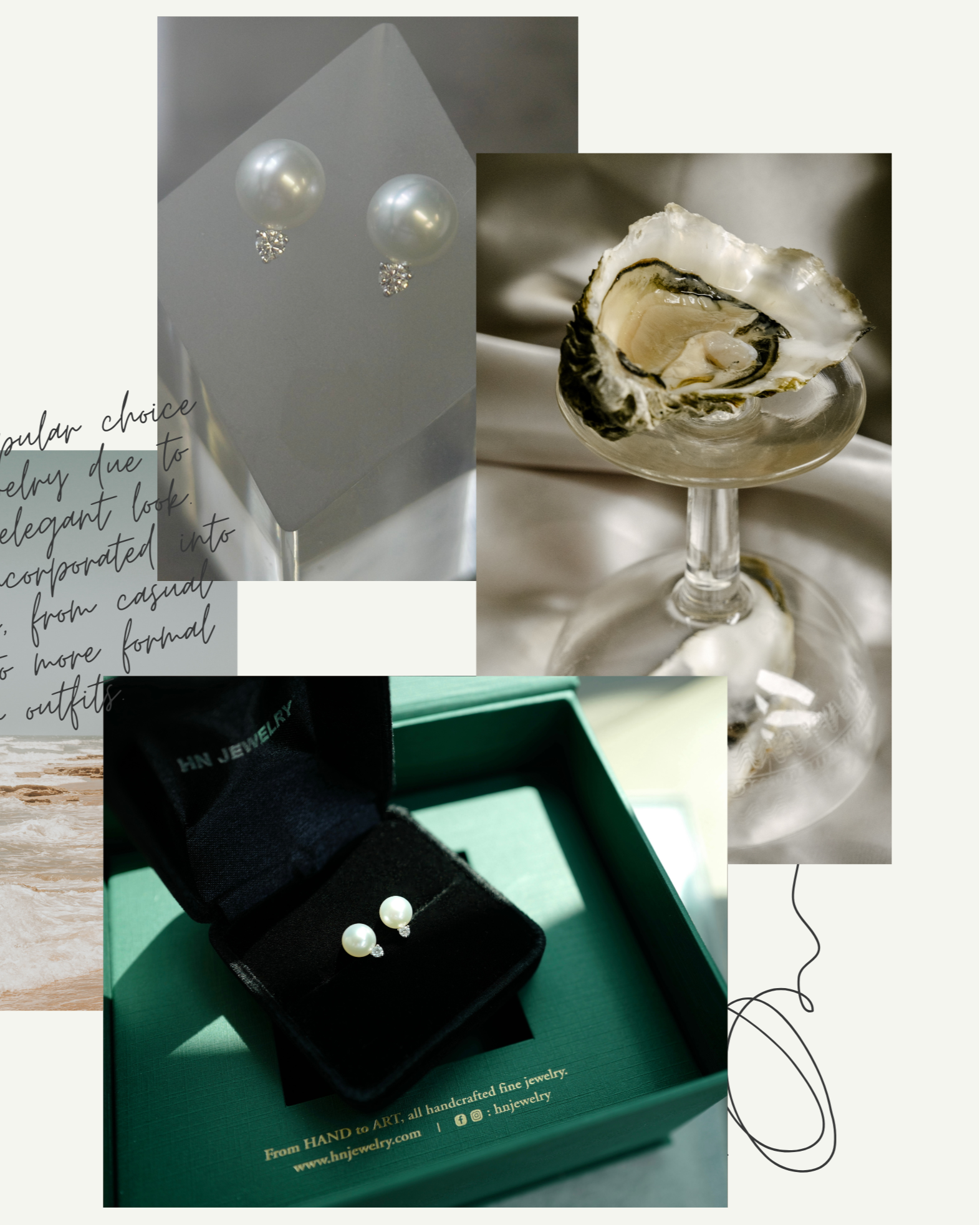 white south sea pearl earrings in 18k solid white gold