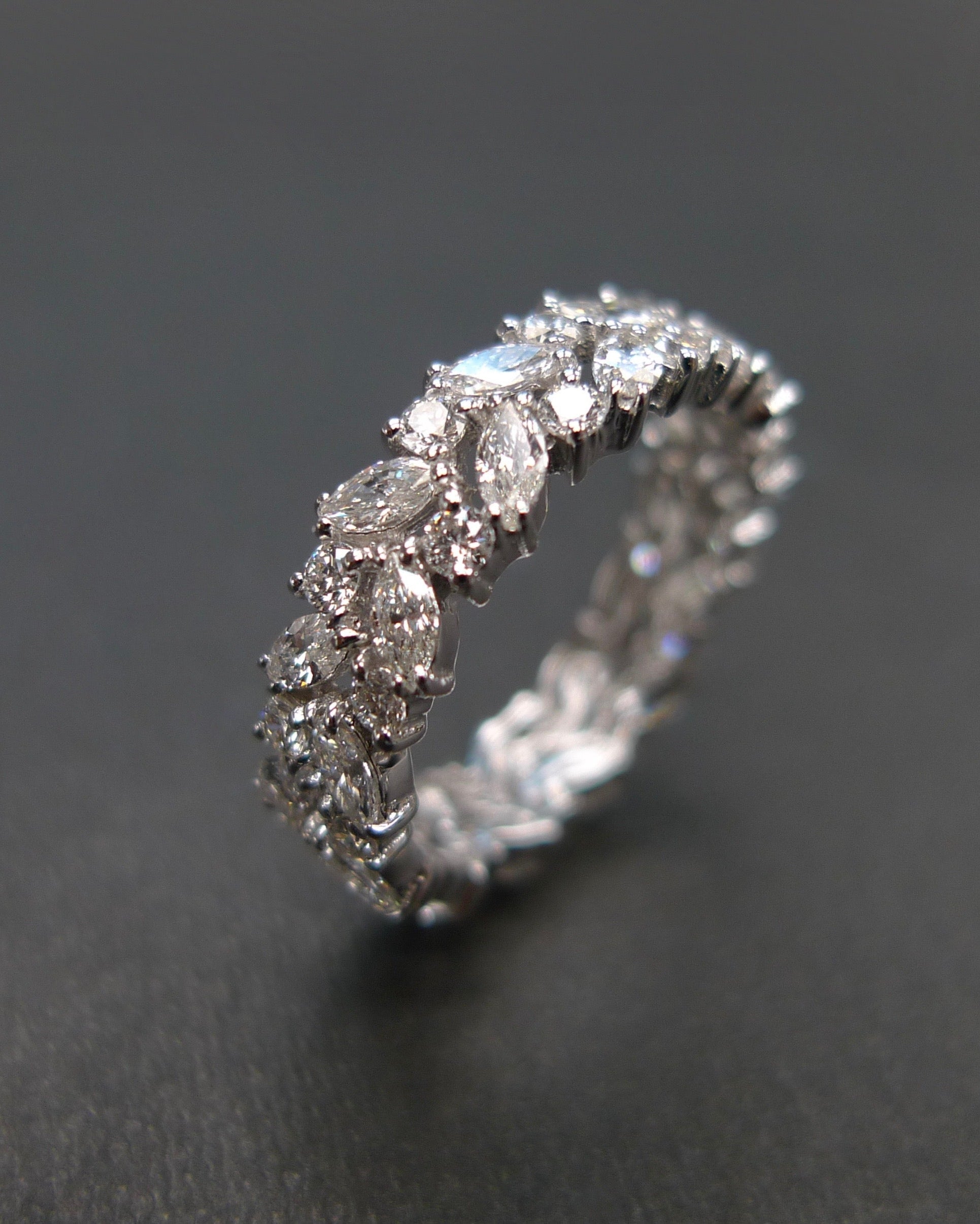 Marquise Diamond Full Eternity Ring - HN JEWELRY