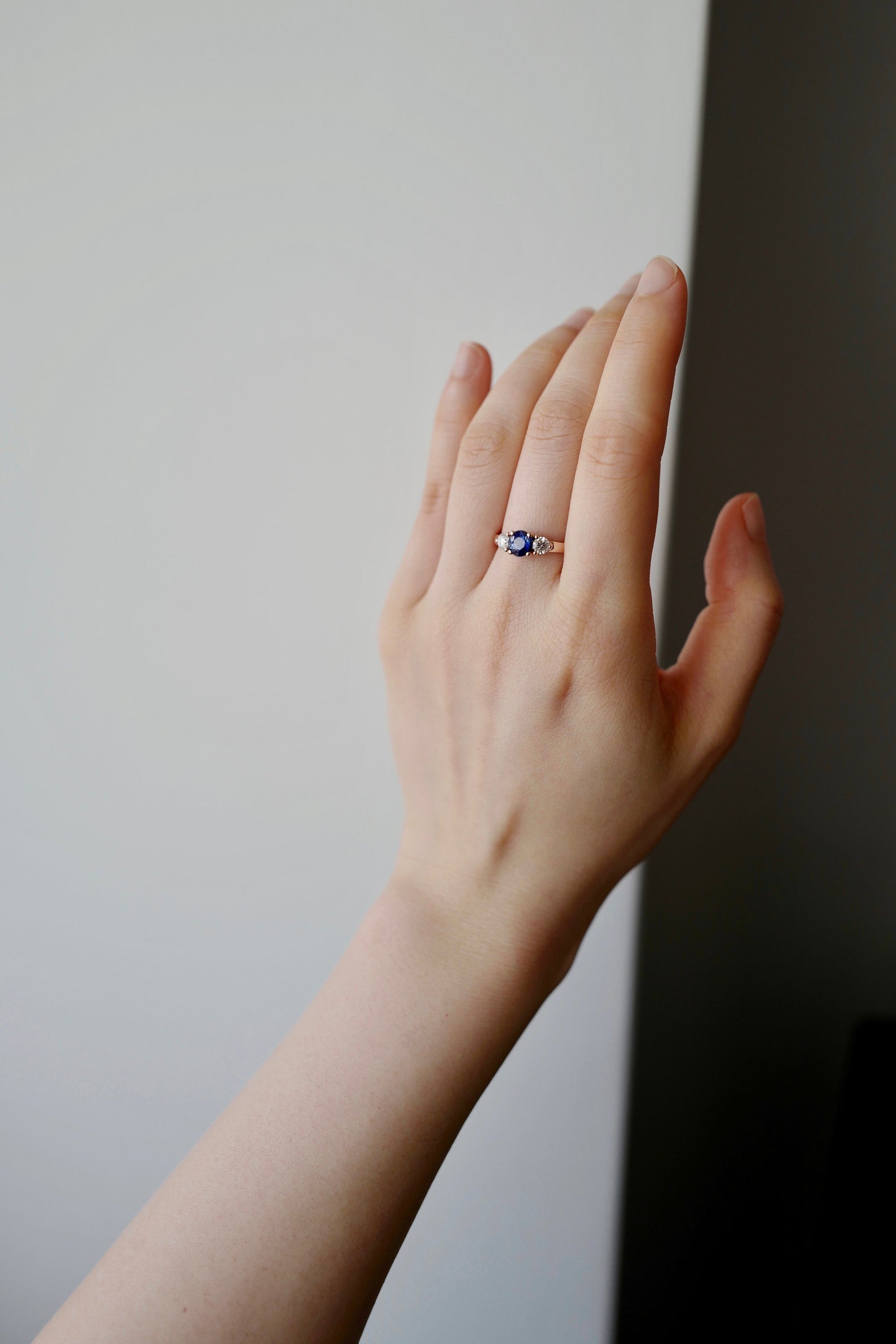 Blue Sapphire and Diamond Ring - HN JEWELRY