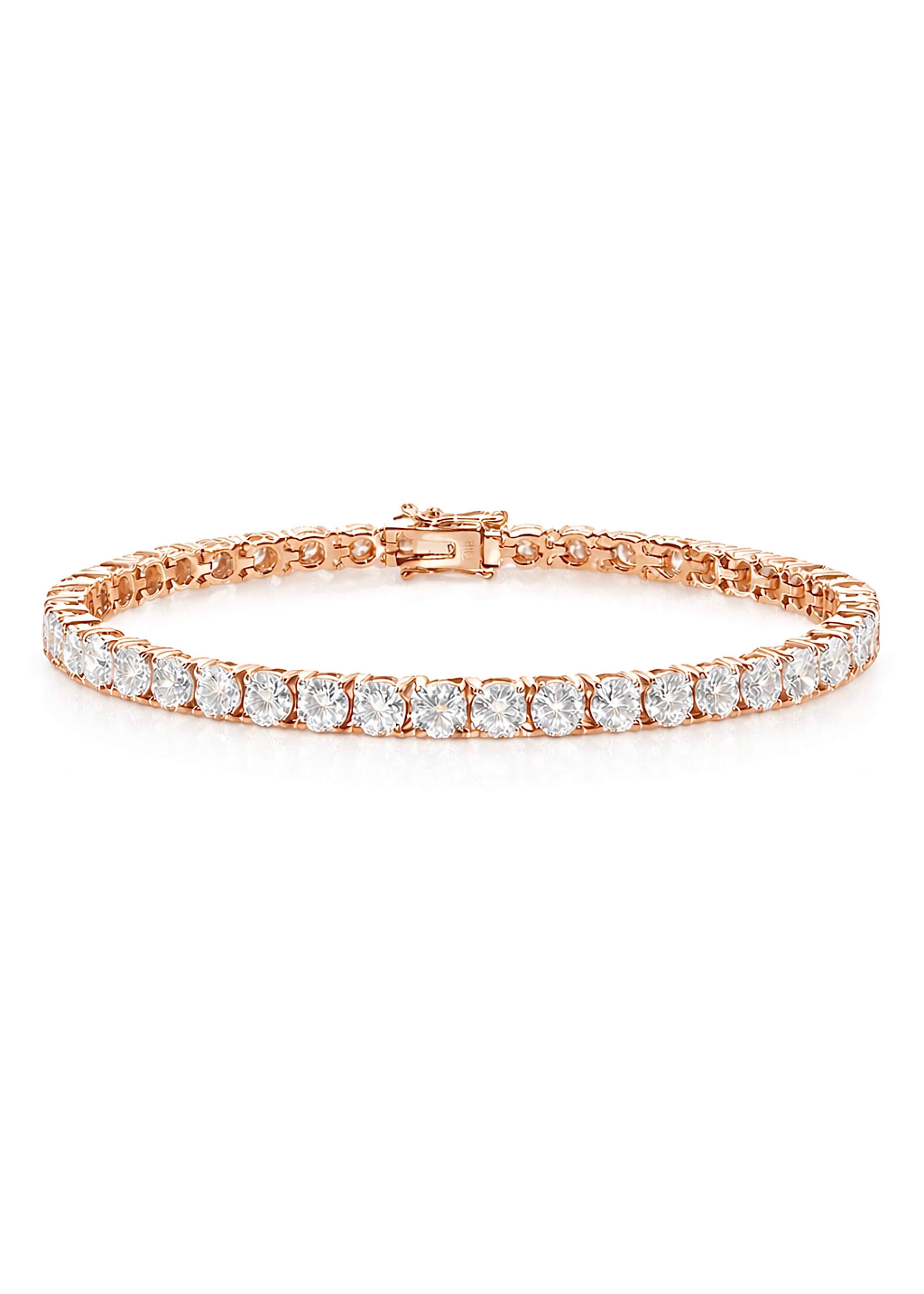 ラウンドブリリアントカットダイヤモンド テニスブレスレット (7.20ct)