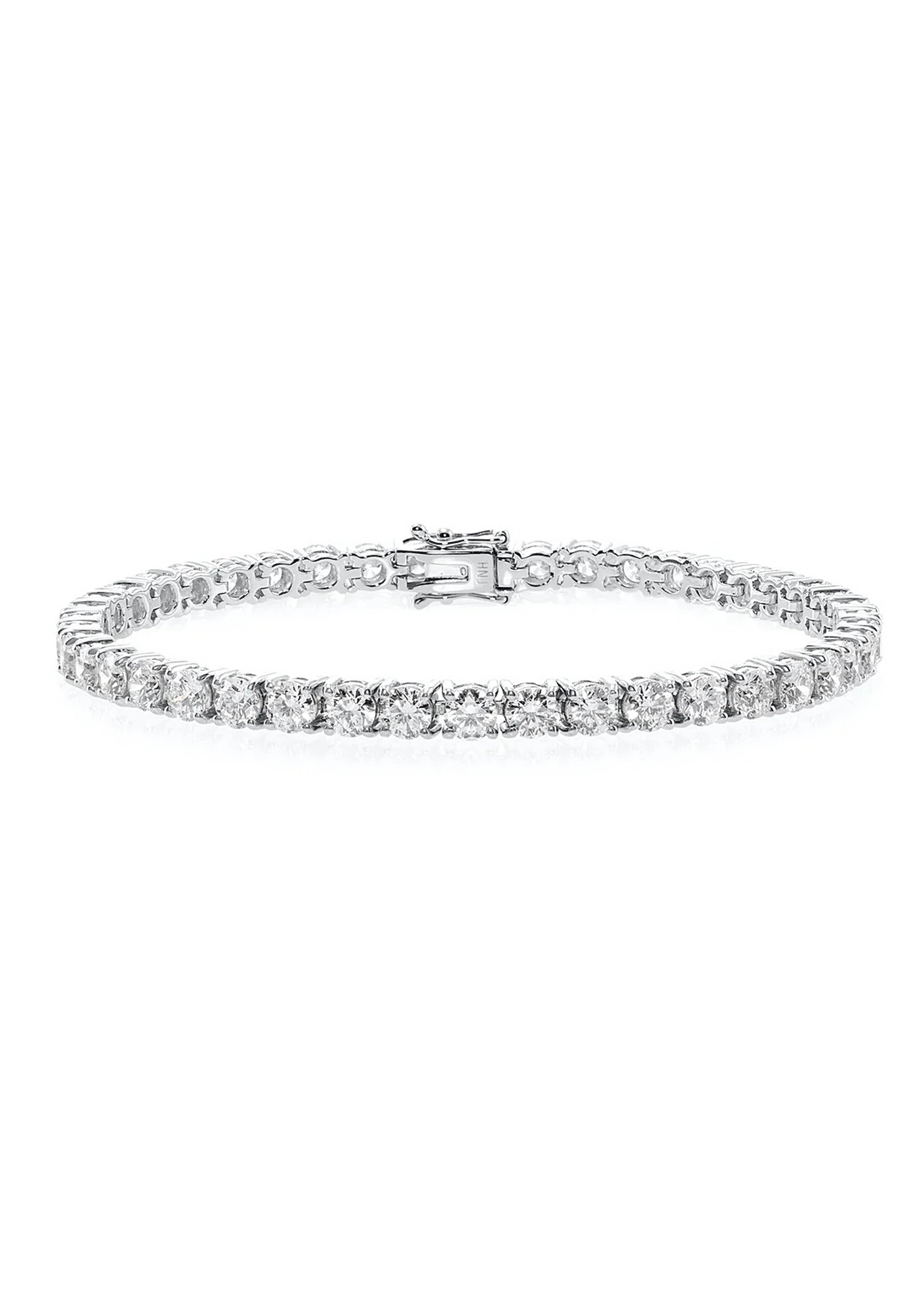 ラウンドブリリアントカットダイヤモンド テニスブレスレット (7.20ct)