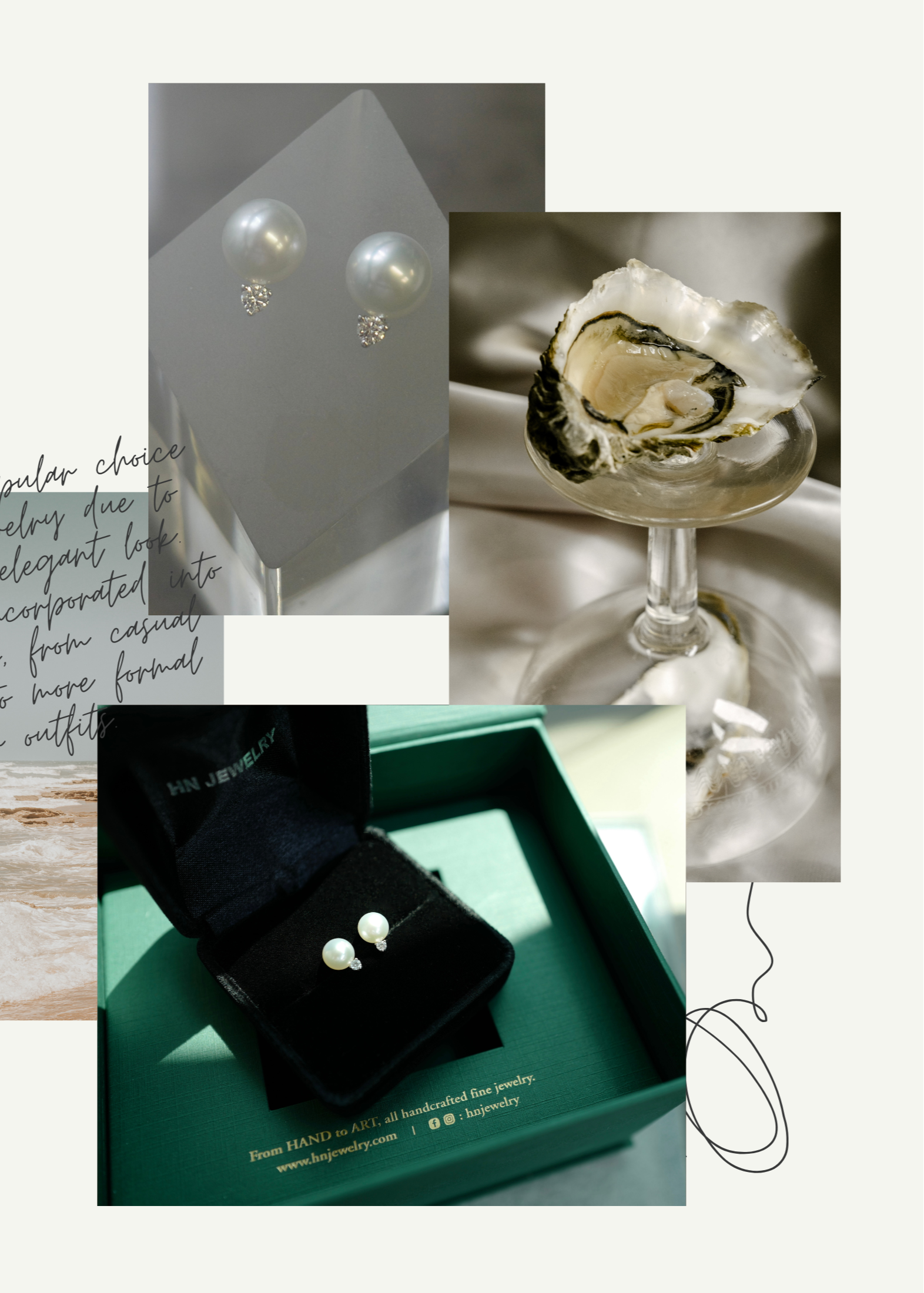 Collage of various images including jewelry, nature, and text.