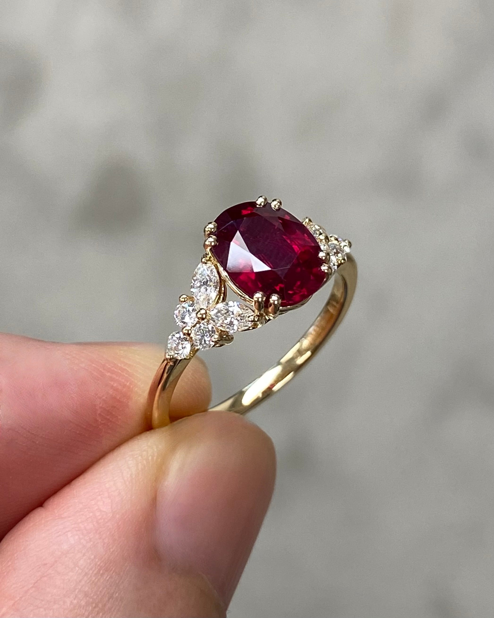 2.00ct Ruby and Diamond Ring