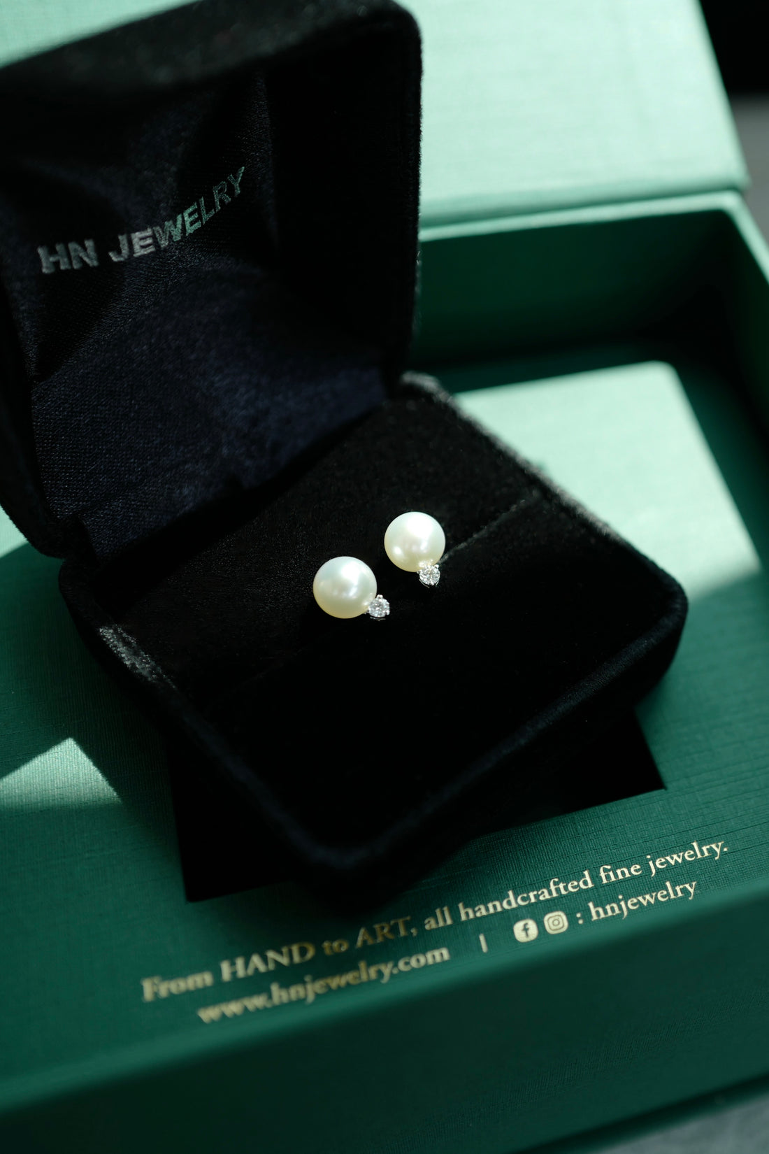 South Sea White Pearl and Diamond Earrings