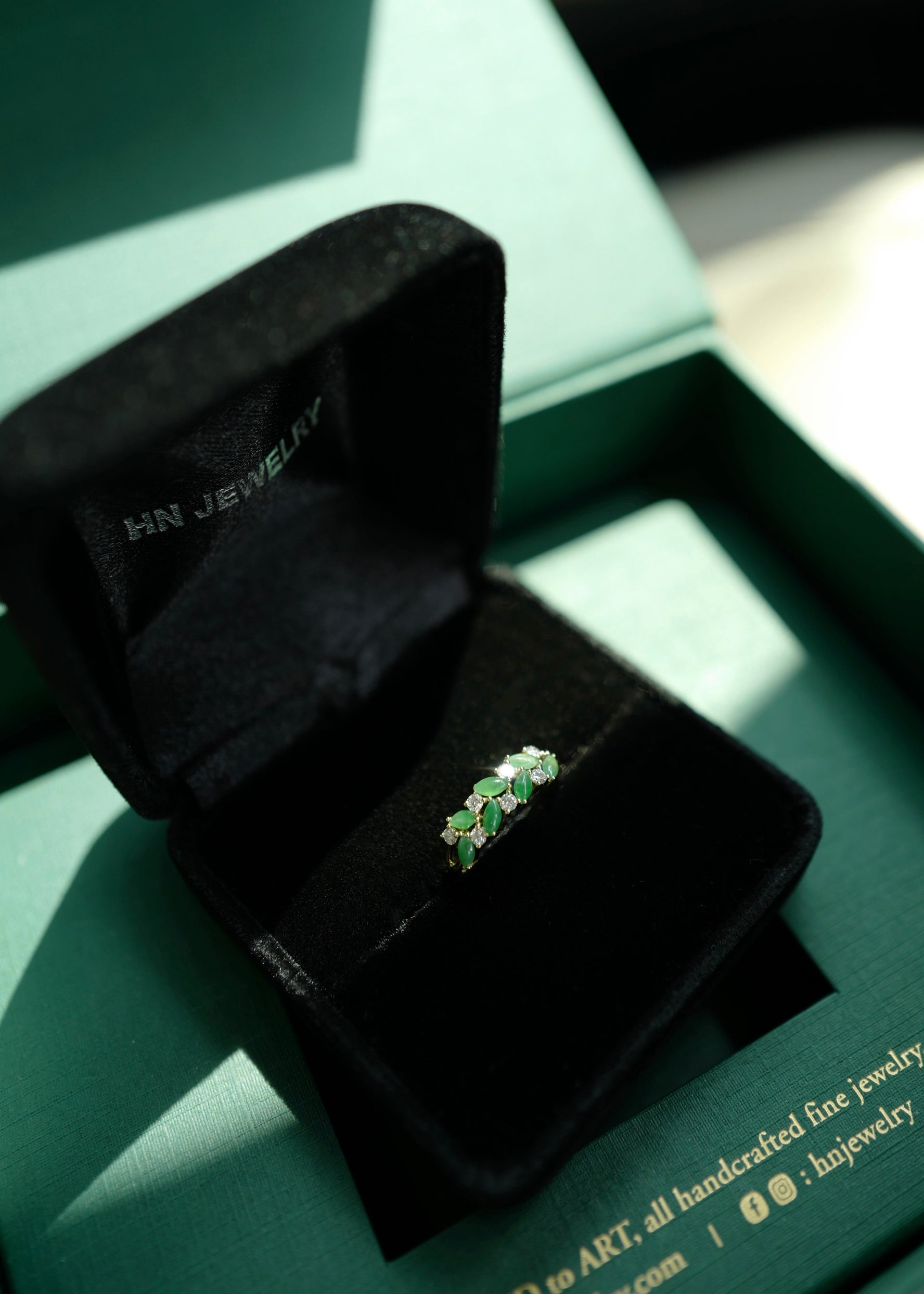 Jade & Diamond Ring