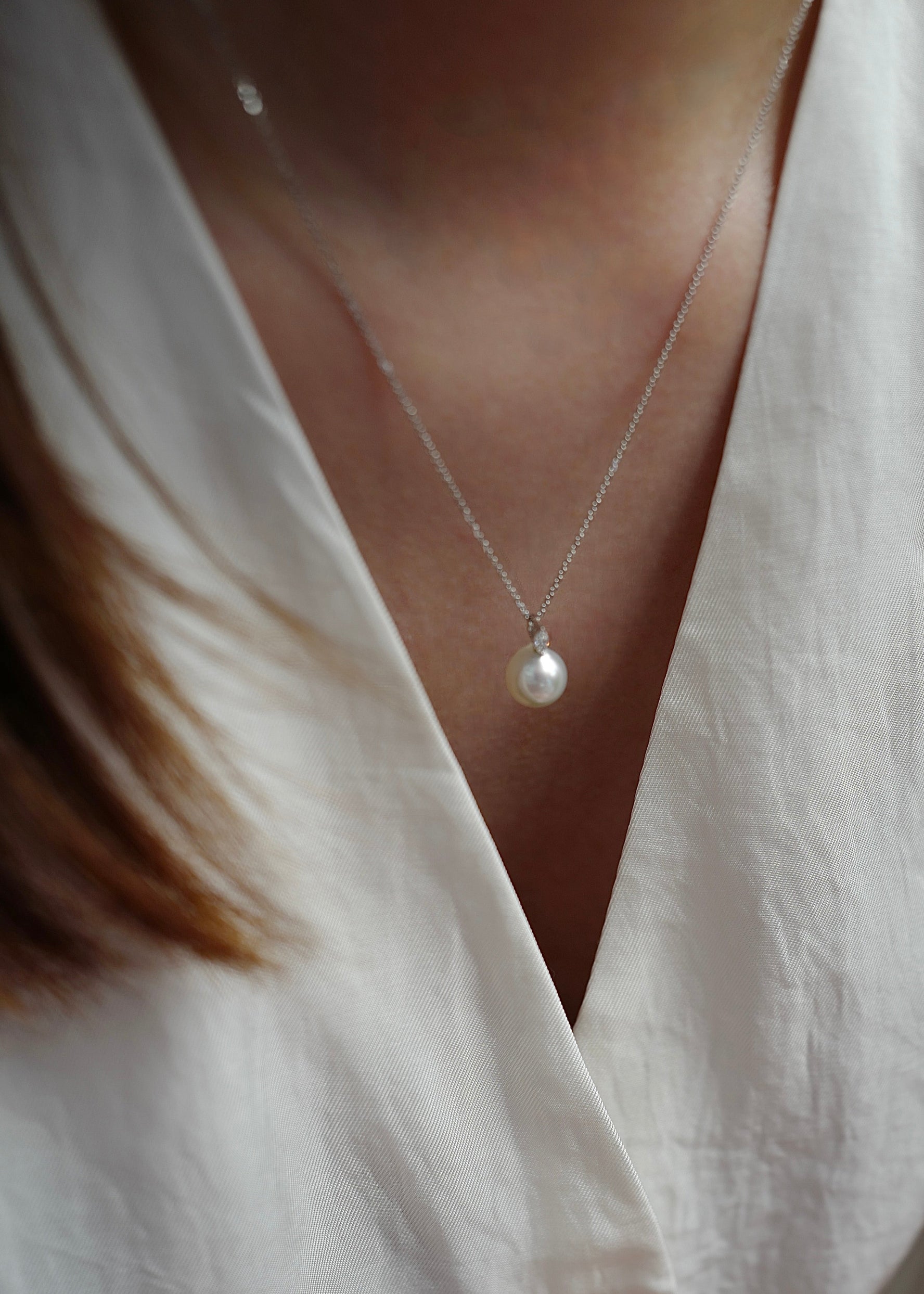 Pearl and Diamond Necklace