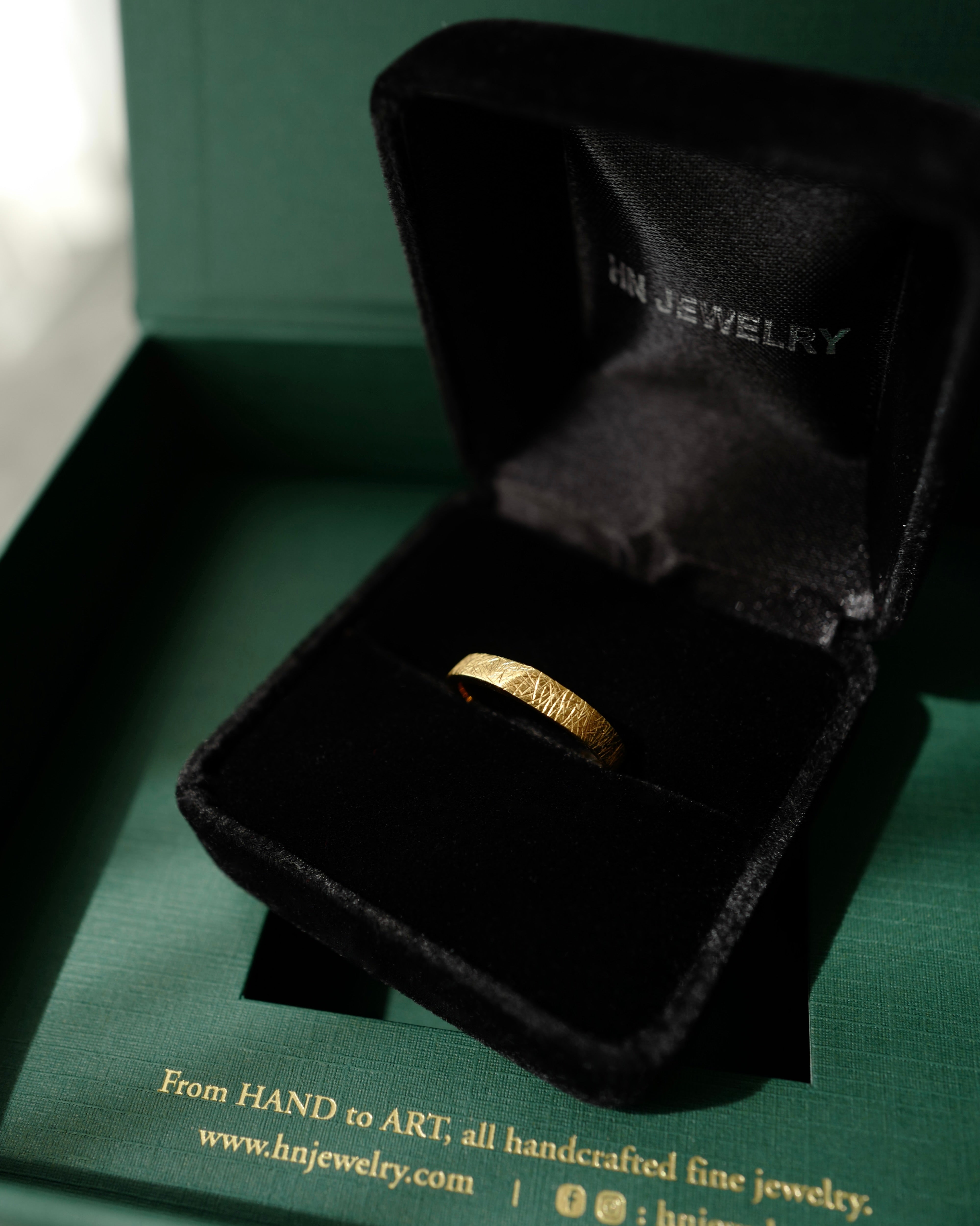 Hand Carved Gold Ring
