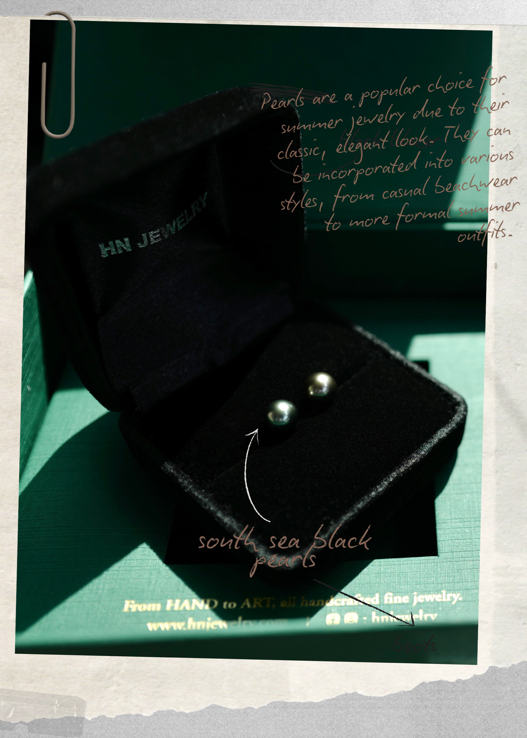 South Sea Black Pearl Earrings
