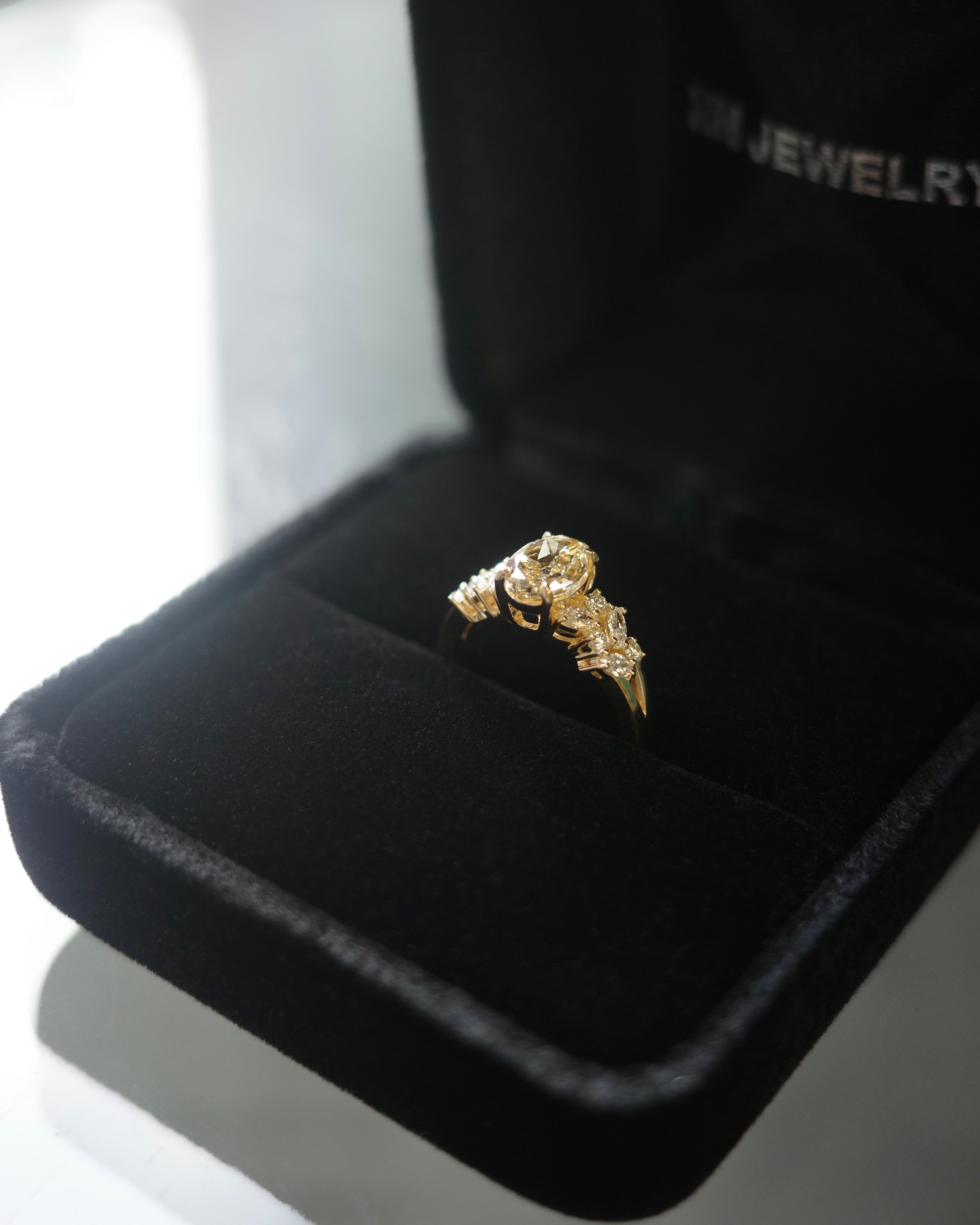 Fancy Yellow Oval Diamond Ring