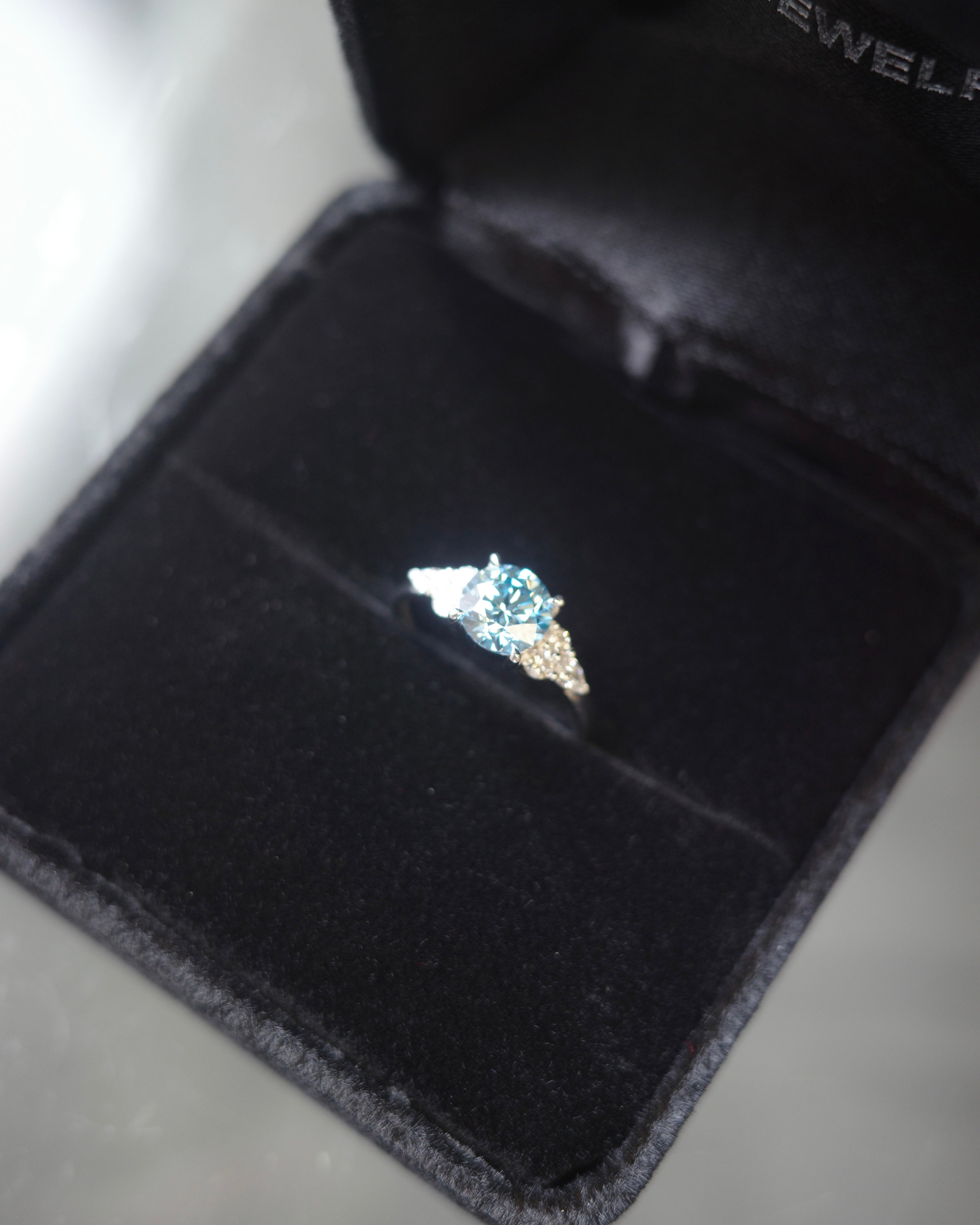 Fancy Blue Diamond Ring