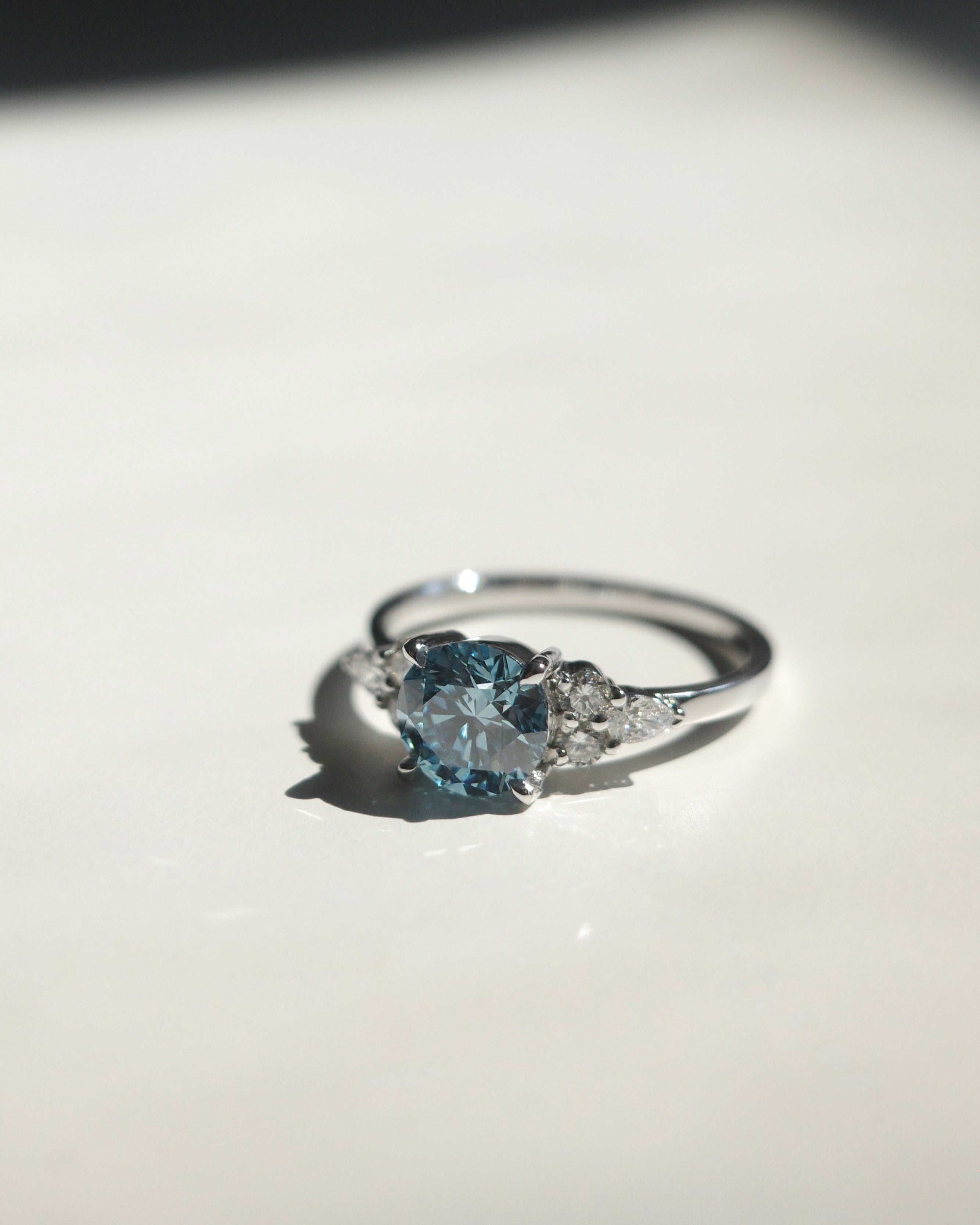 Fancy Blue Diamond Ring