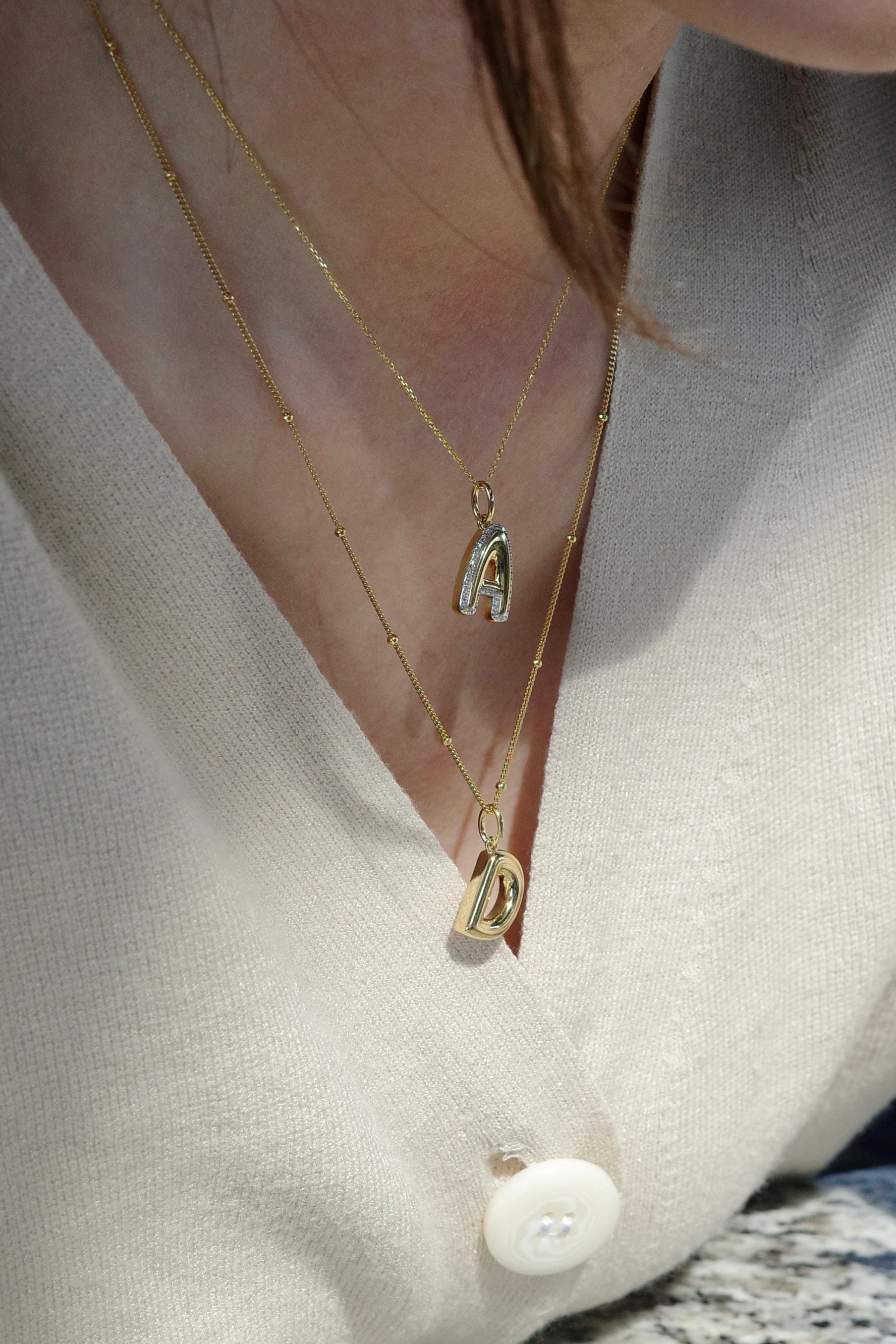 Bubble Letter Charm
