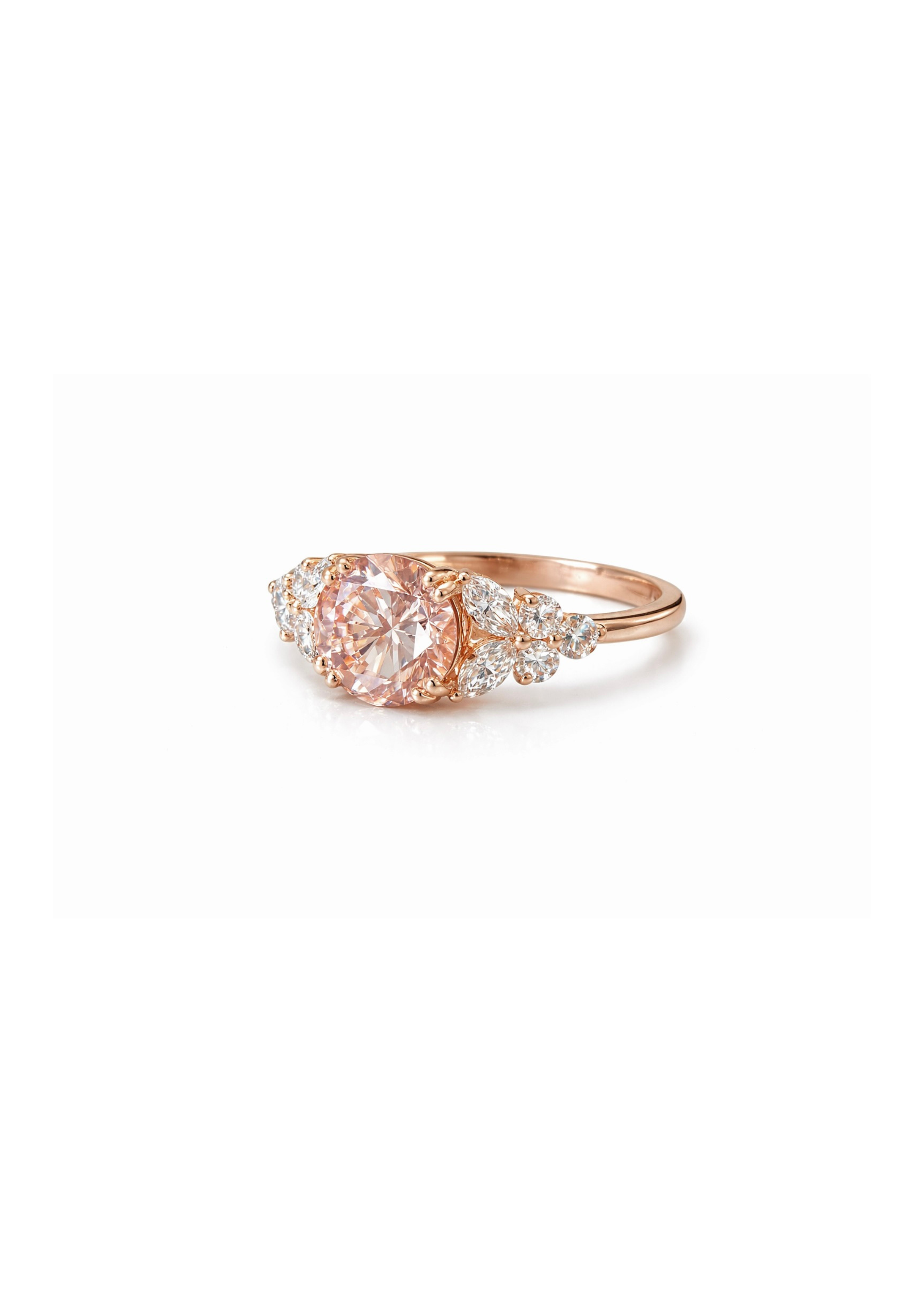 1.67ct Fancy Pink Lab Diamond Ring