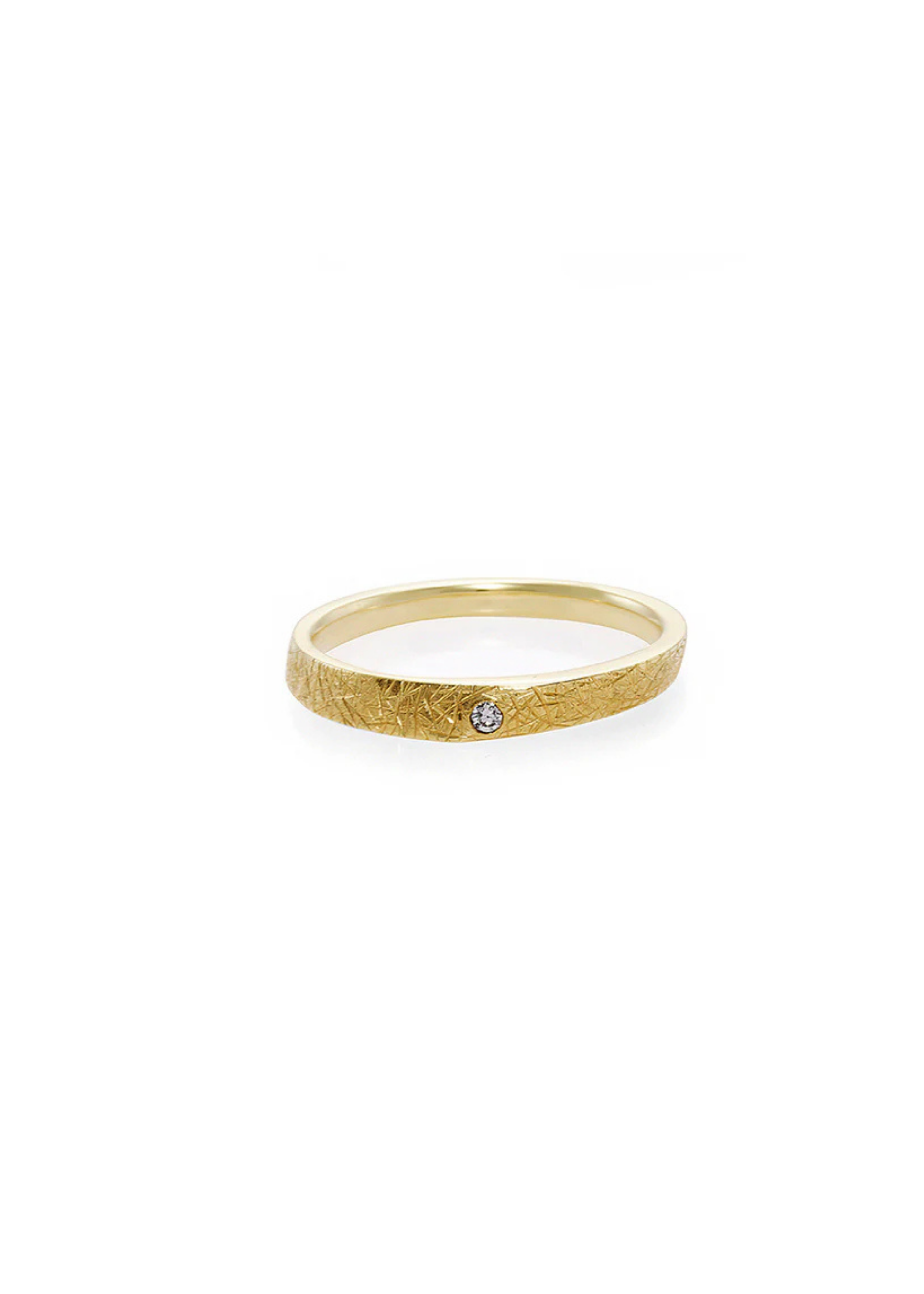 Hand Carved Diamond Ring