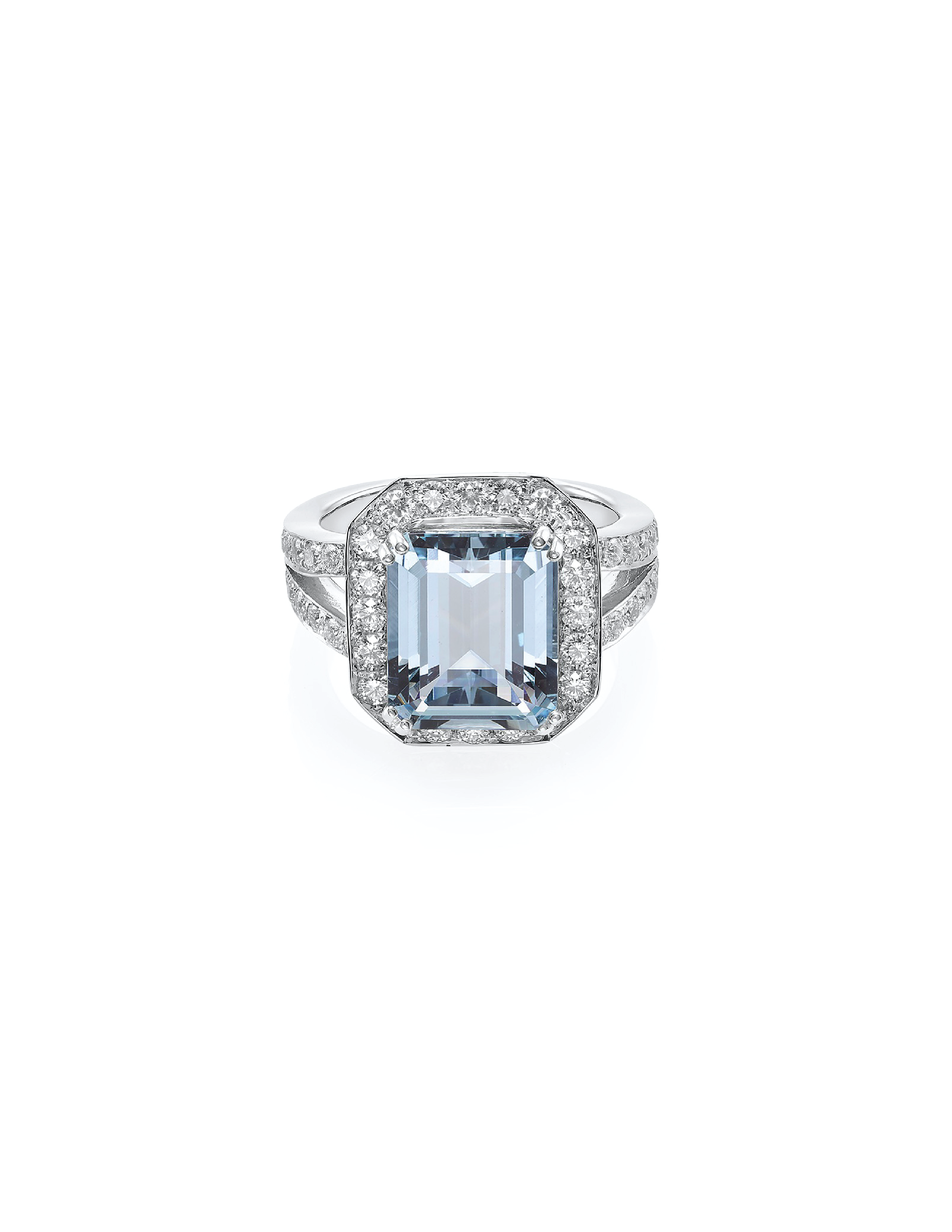Certified 5.13ct Aquamarine Ring