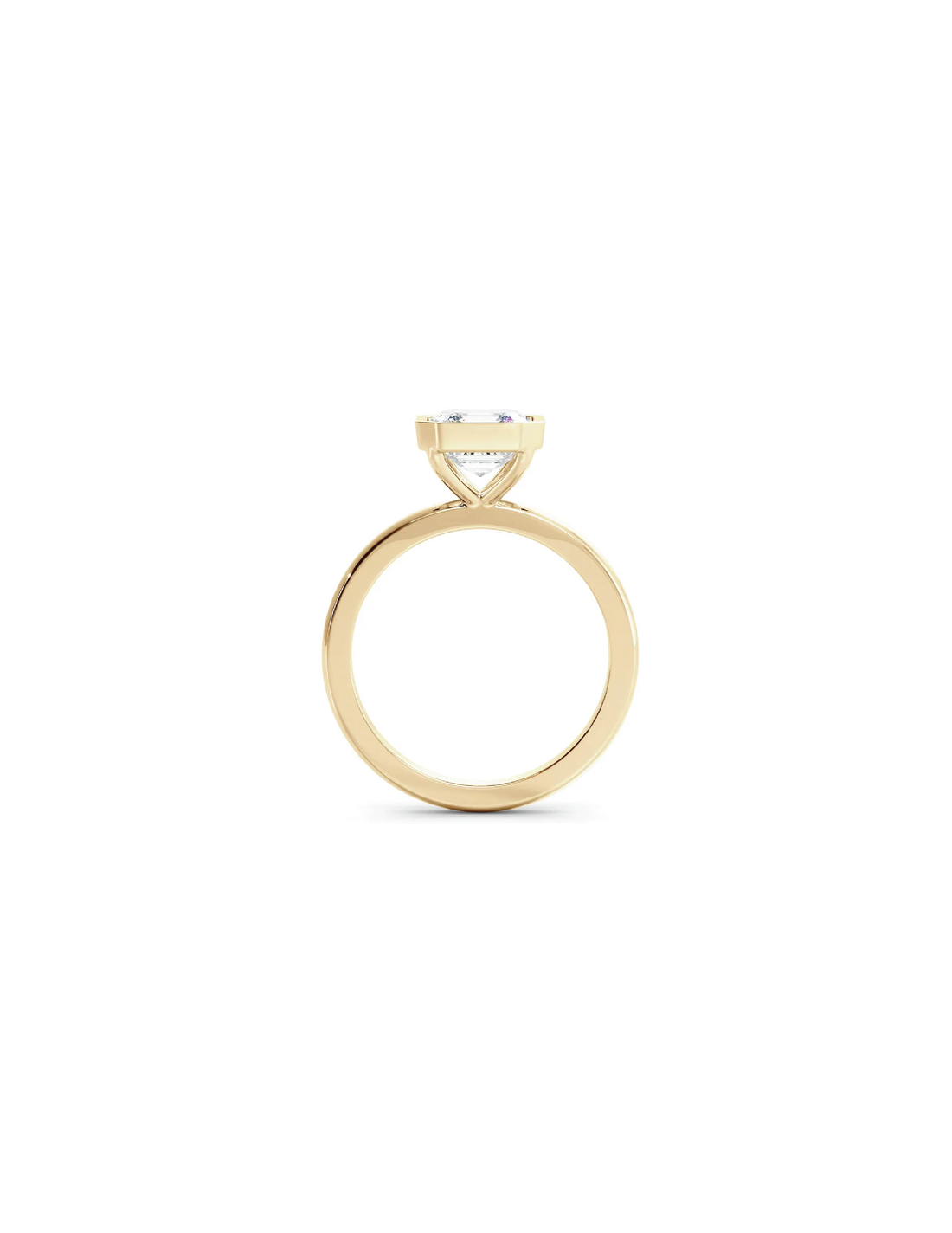 Asscher Bezel Solitaire