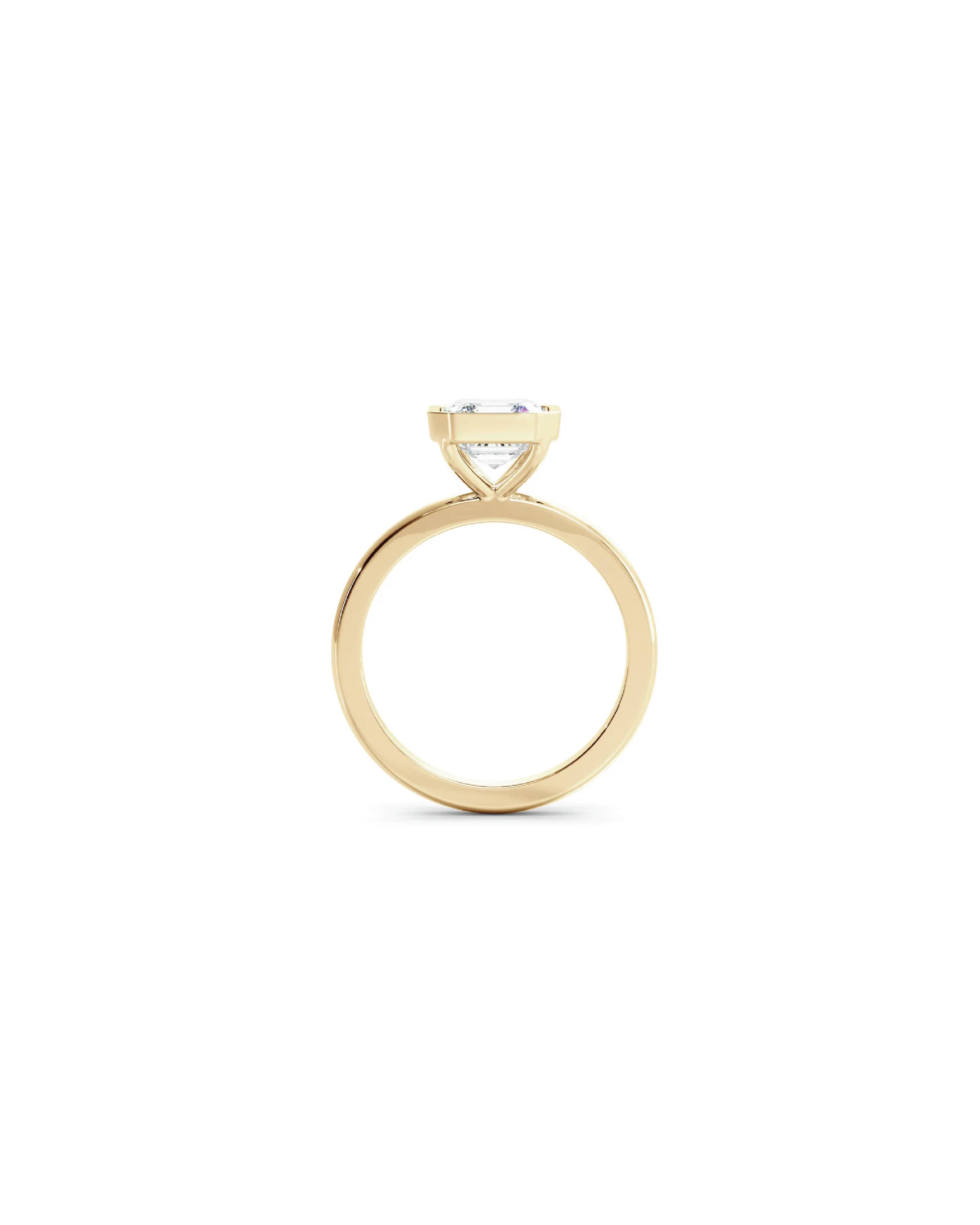 Asscher Bezel Solitaire