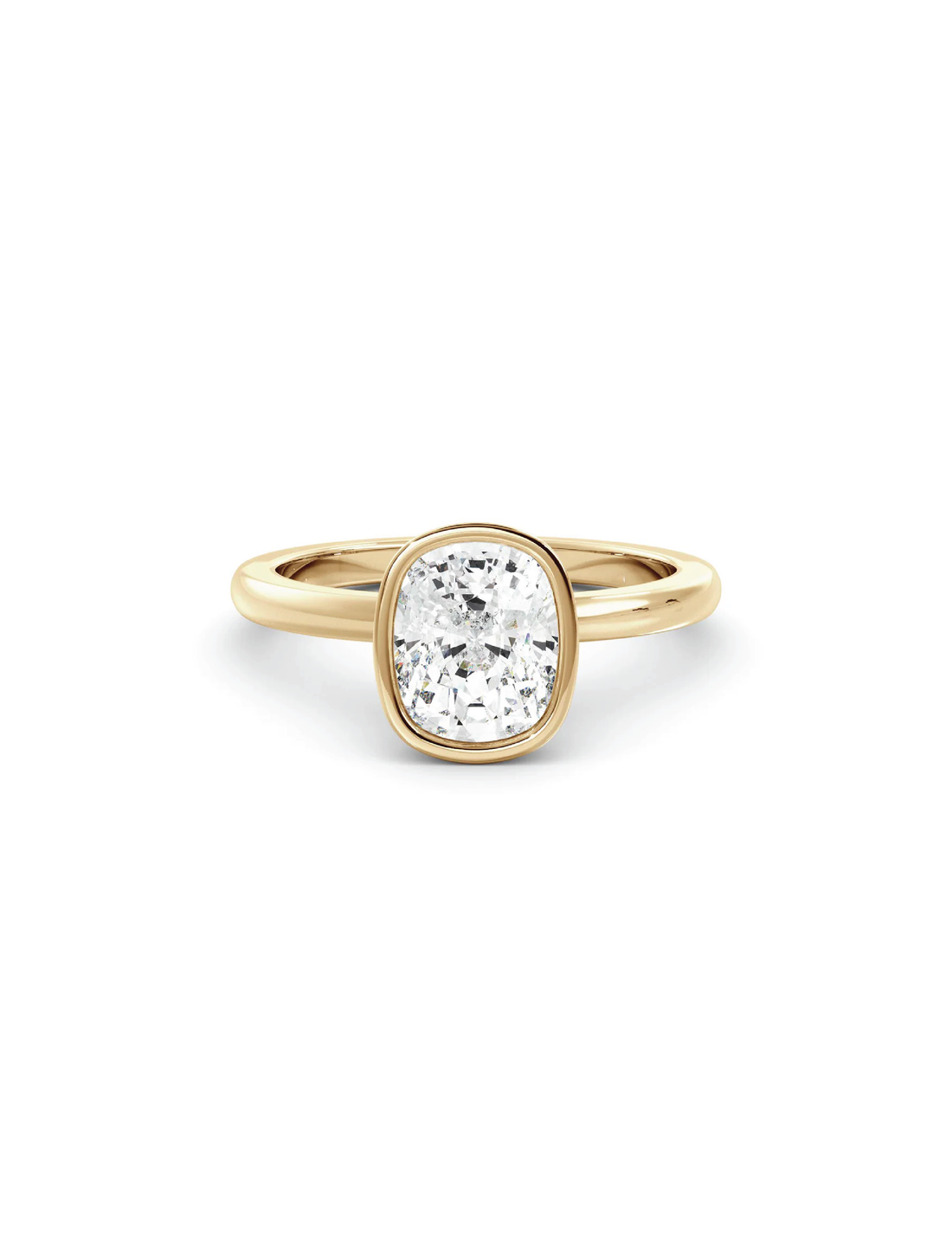 Cushion Bezel Solitaire
