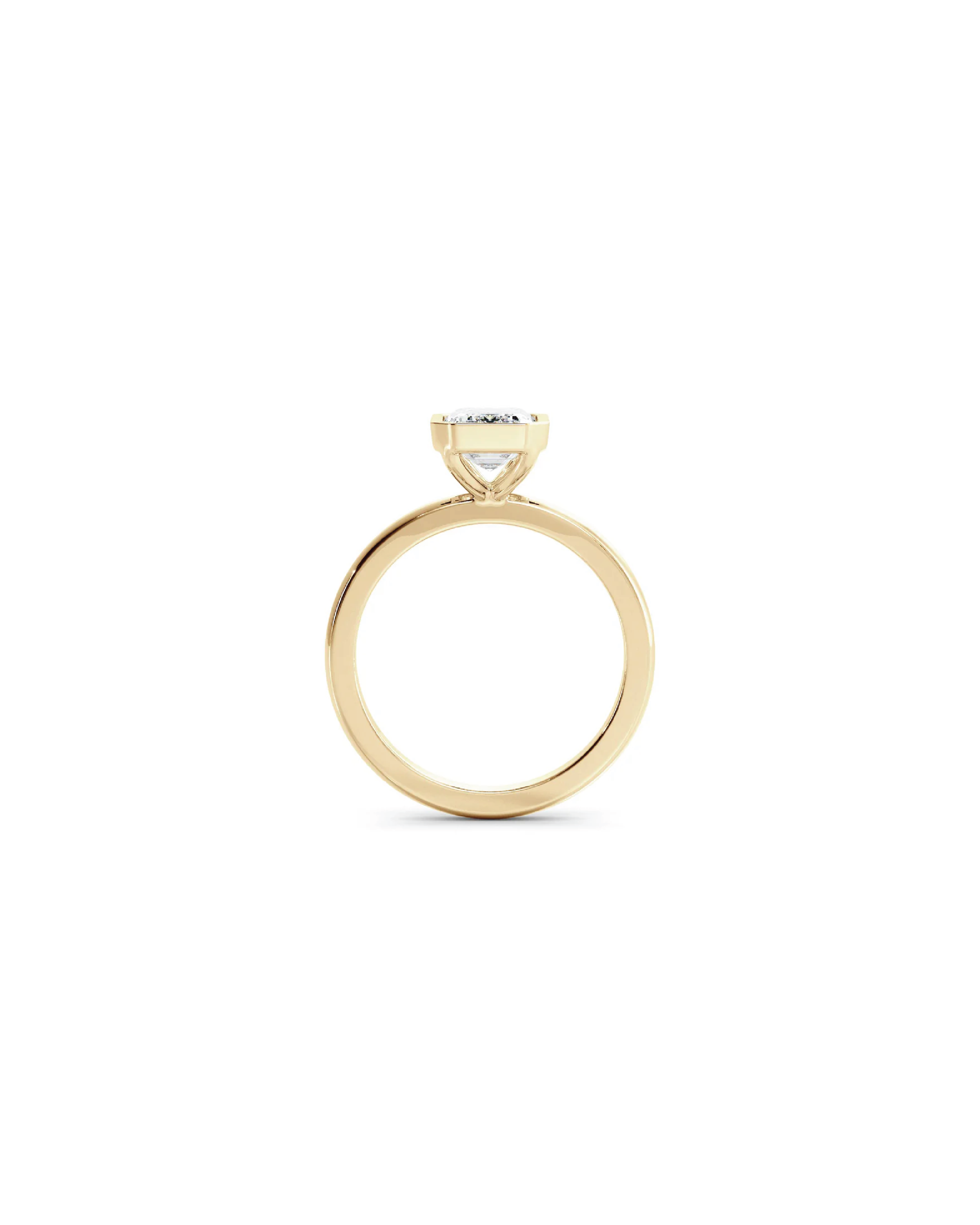 Emerald Bezel Solitaire