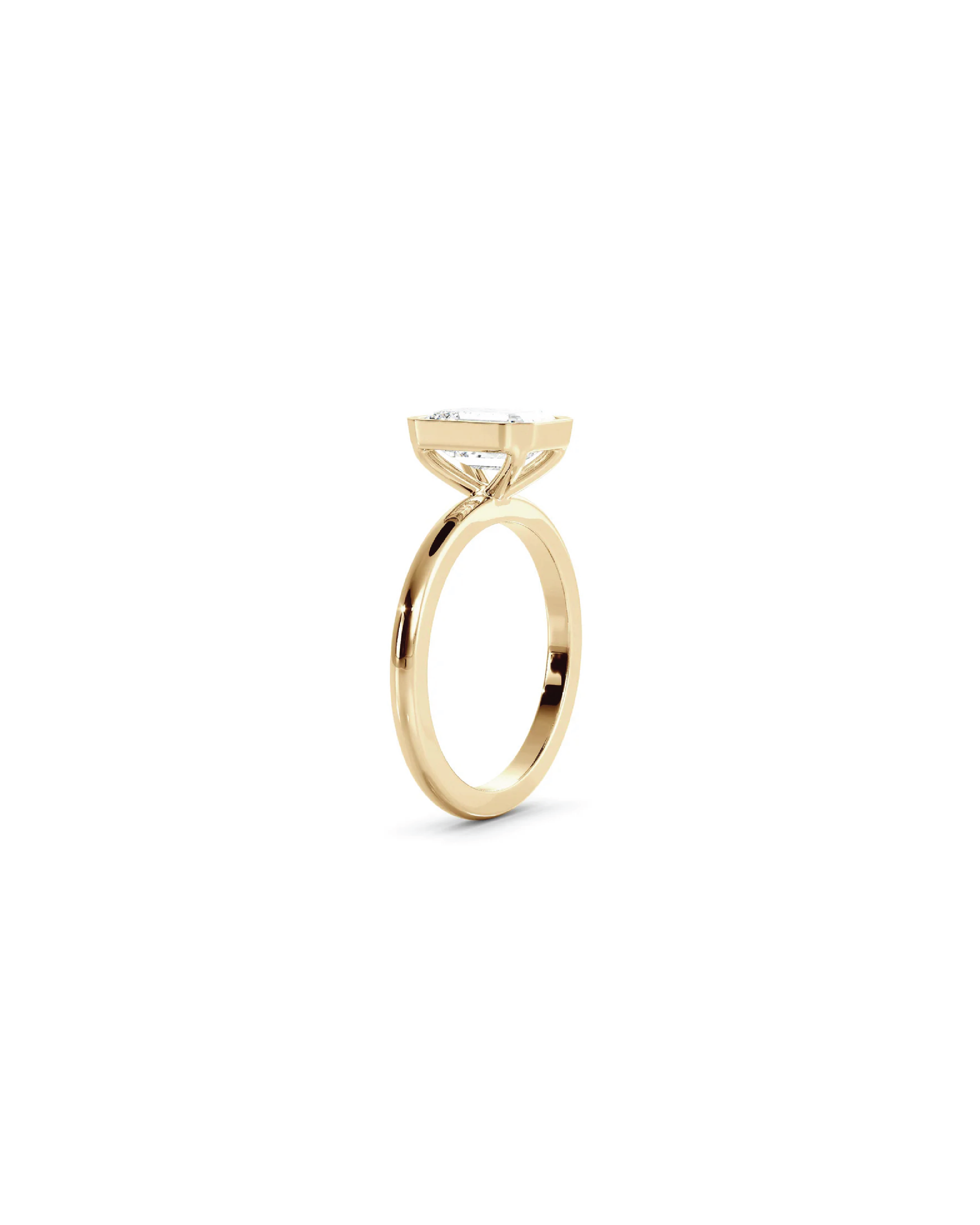 Emerald Bezel Solitaire