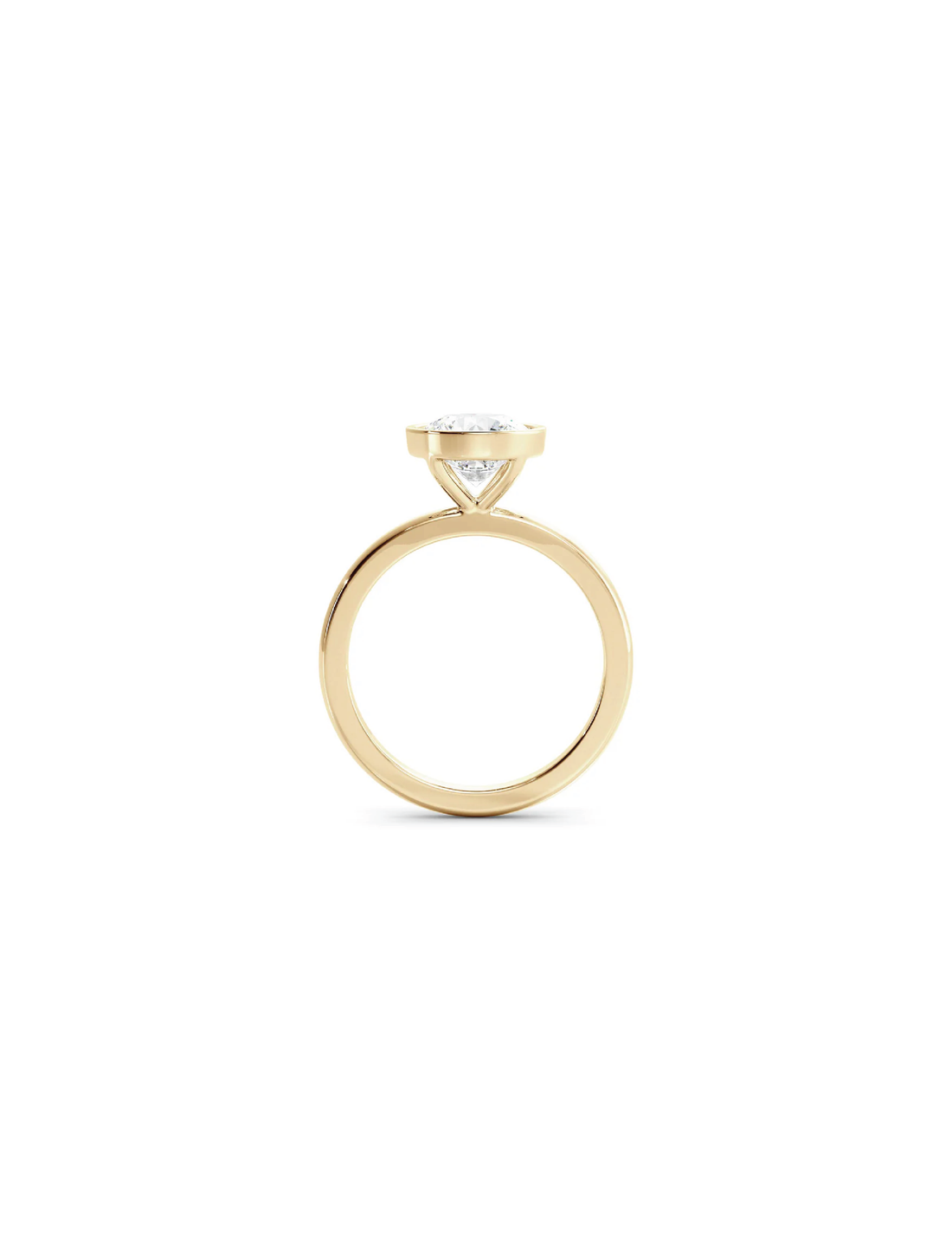 Round Bezel Solitaire