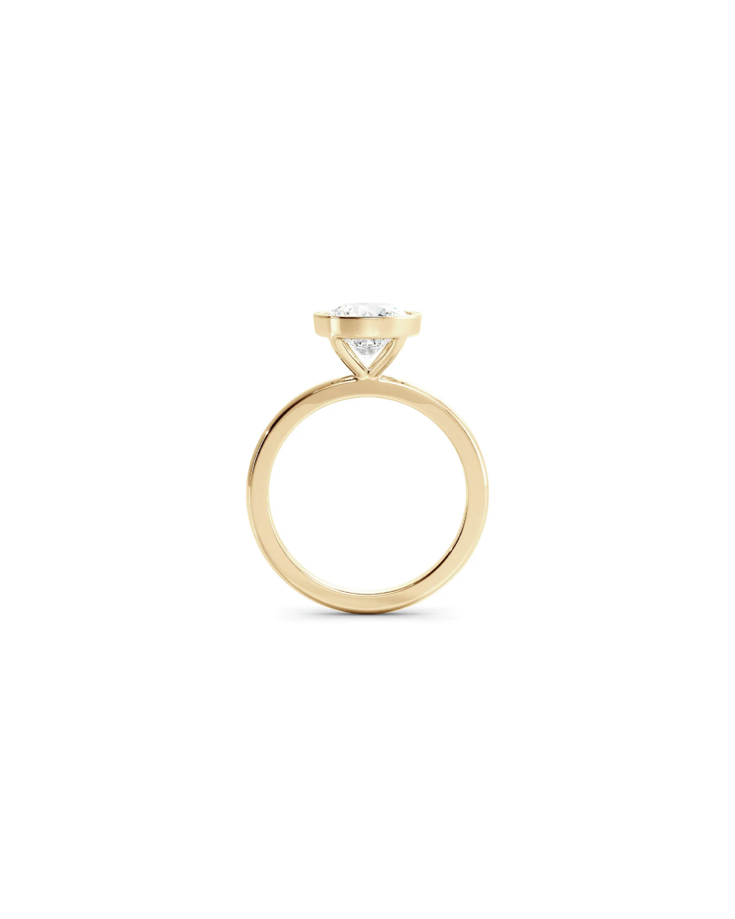 Round Bezel Solitaire