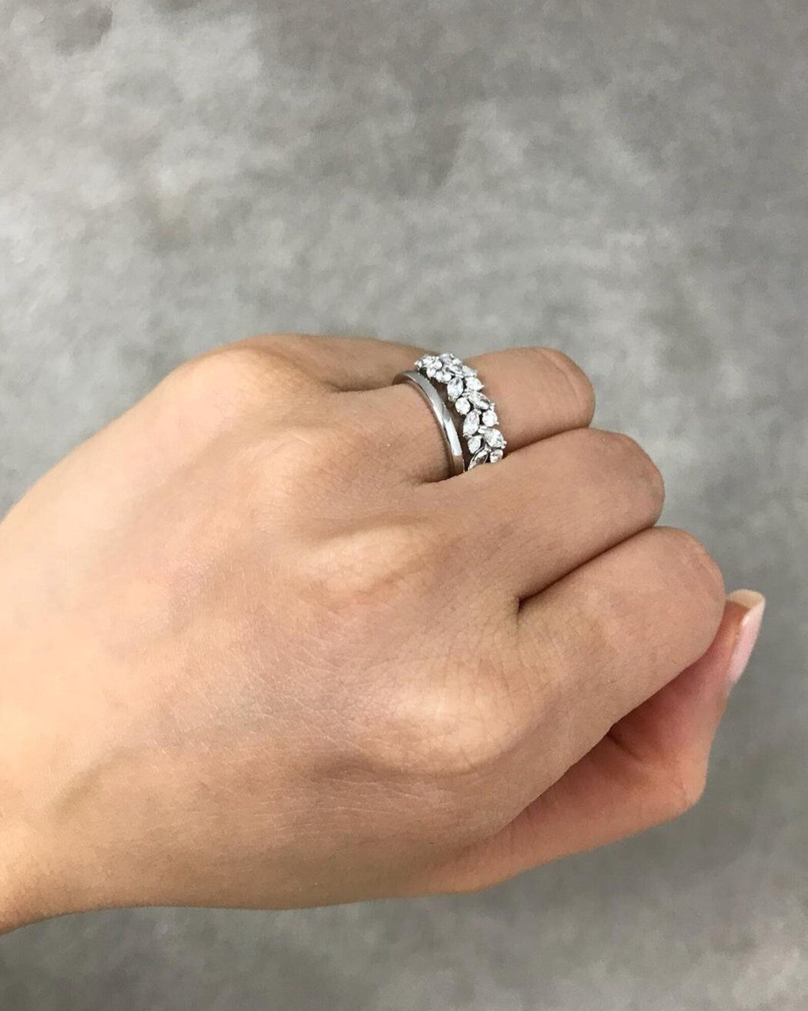 timeless engagement ring featuring marquise cut diamond