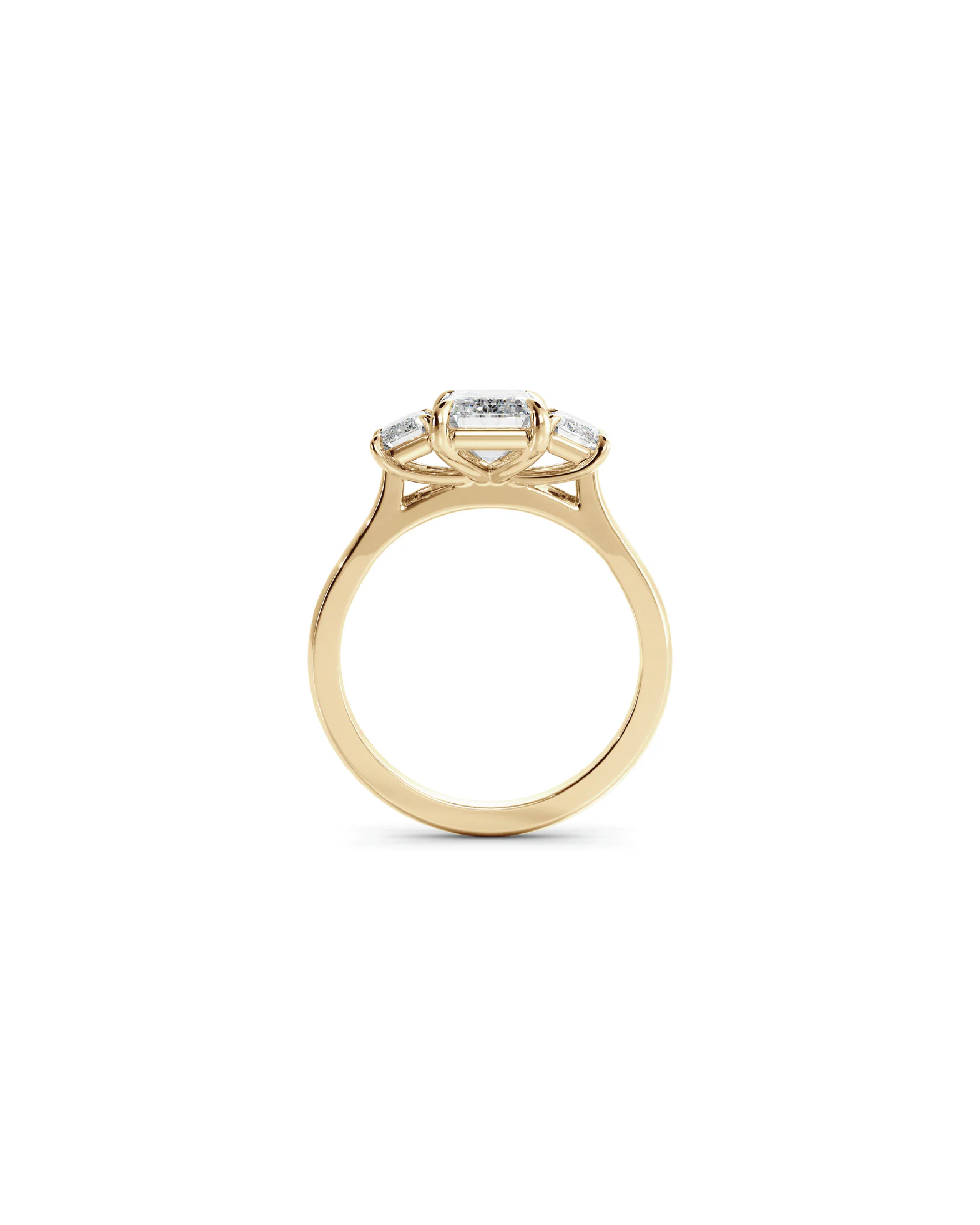 Emerald Three-Stone Ring