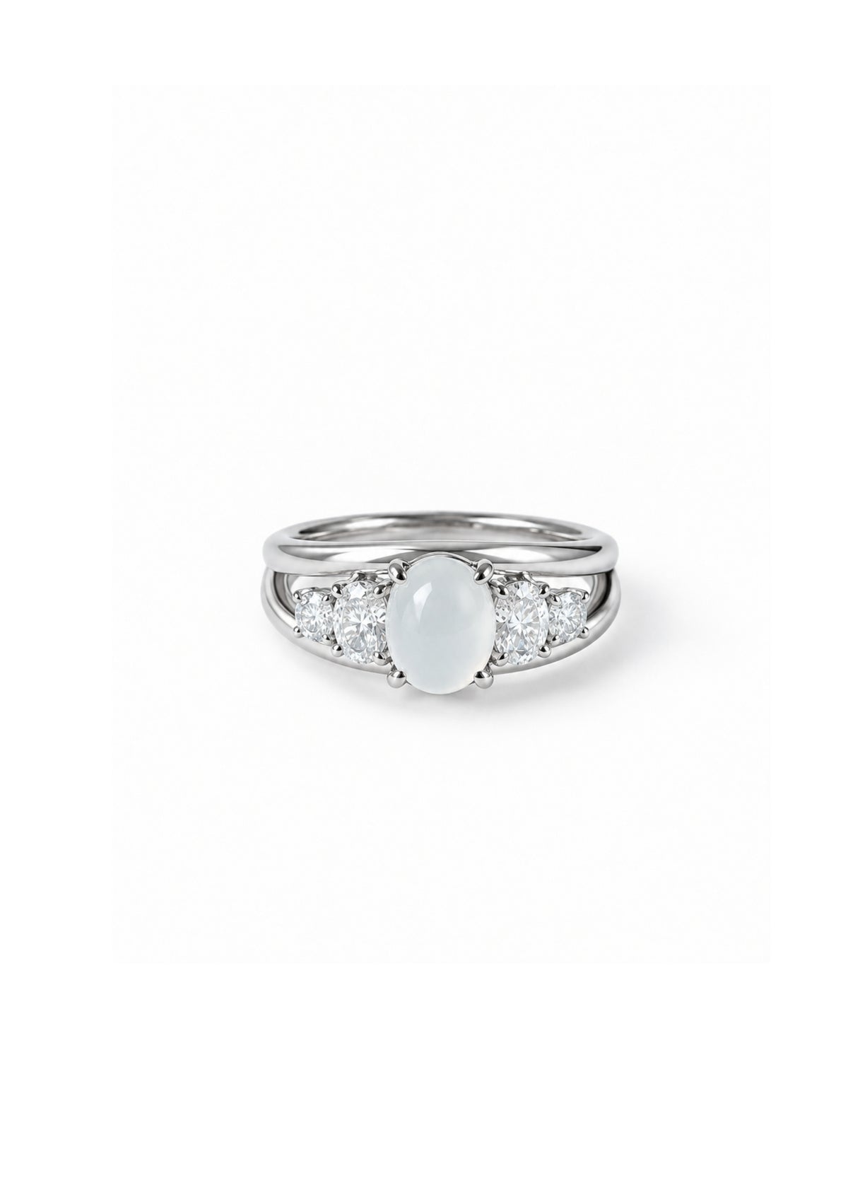 The Juliana Five Stone Jade Ring