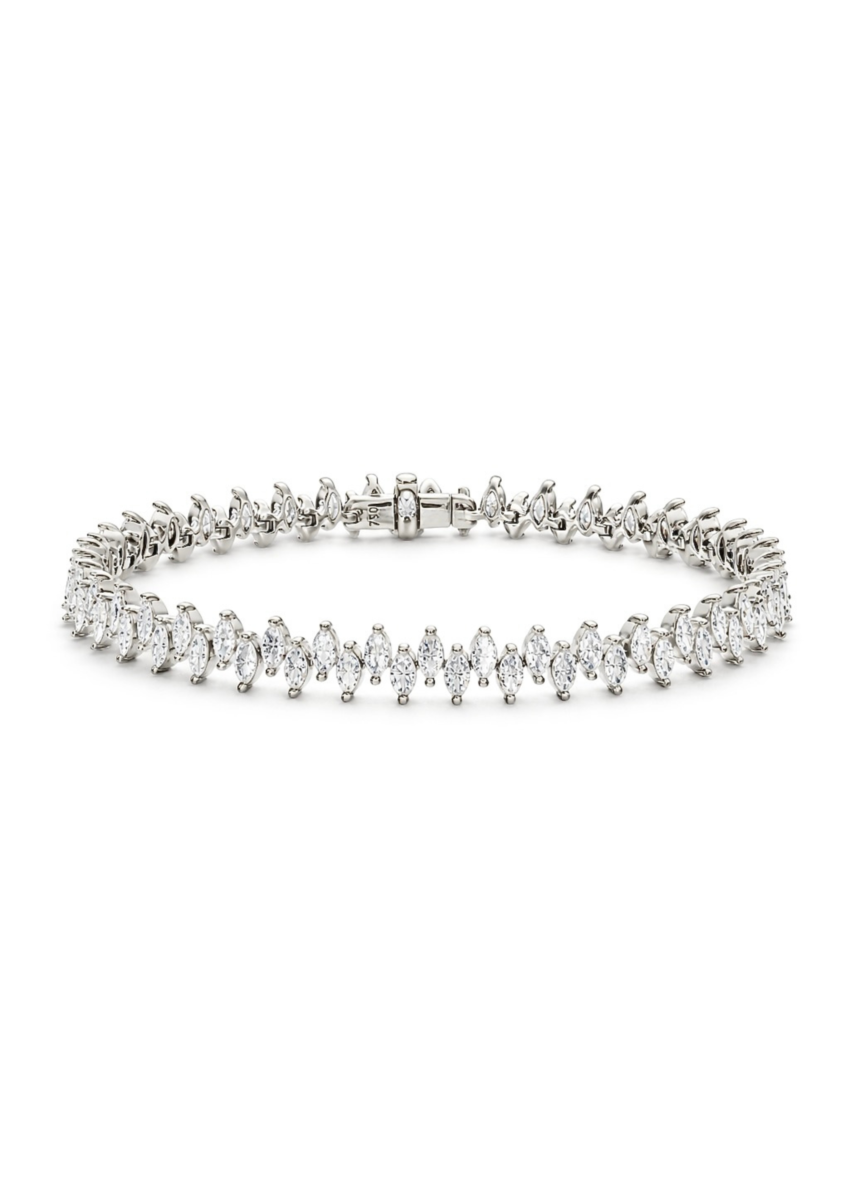 Tennis Bracelet with Marquise Cut Diamond (4.50ct)