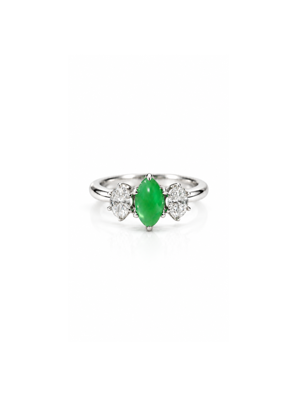 natural-marquise-green-jade-three-stone-ring-14k-white-gold-oval-diamonds