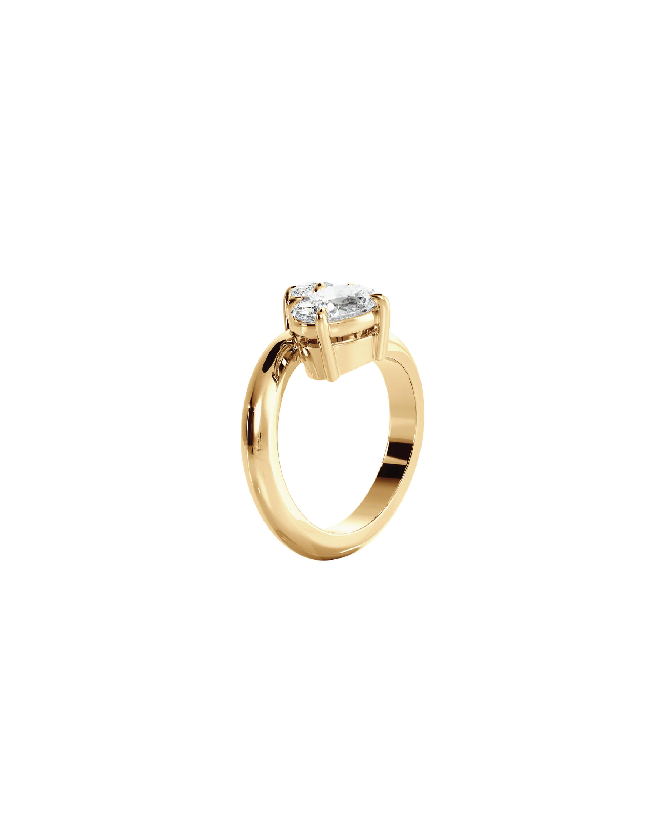 Oval Toi et Moi Ring