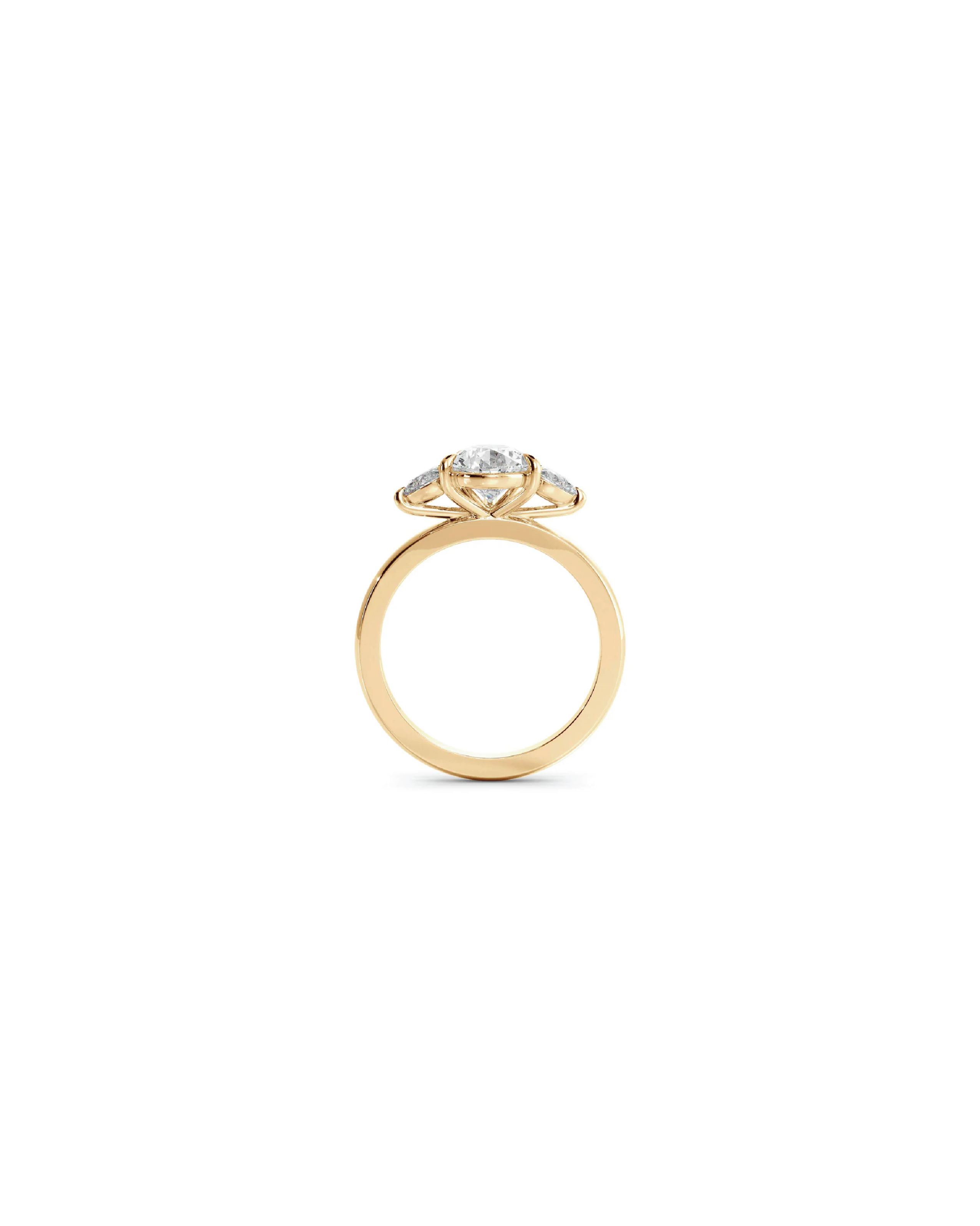 Pear Three-Stone Ring