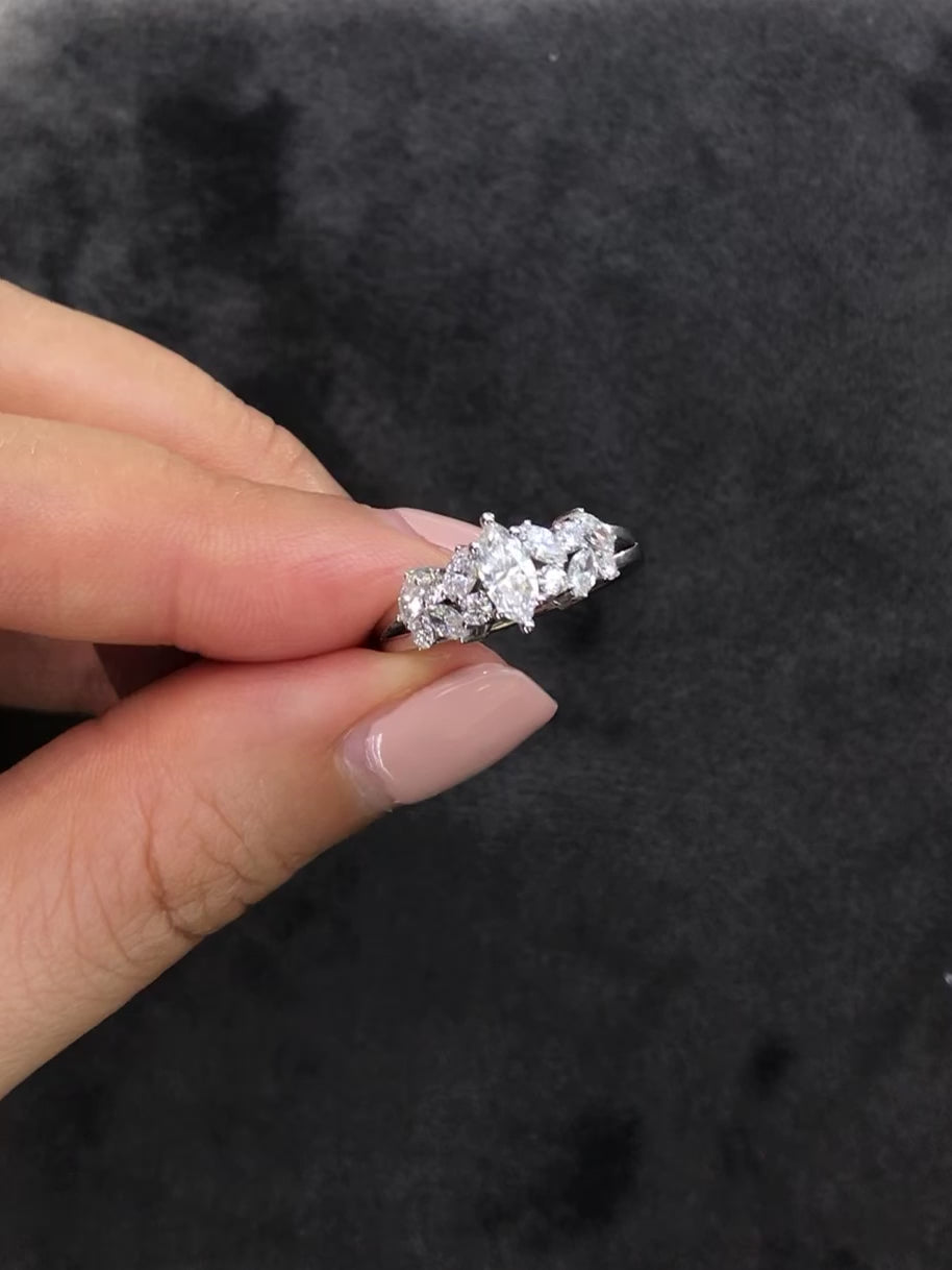 fine jewelry marquise cut diamond engagement ring