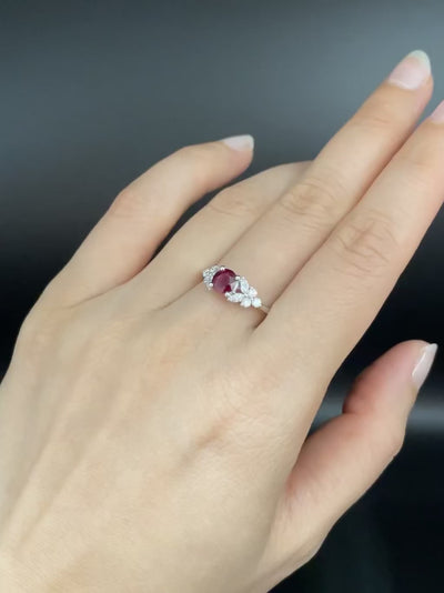 Luxury handcrafted ruby ring from HN Jewelry's signature gemstone collection