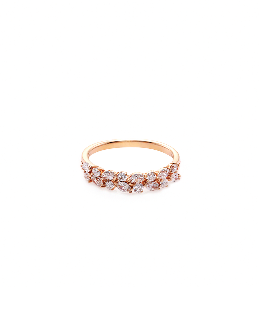 Marquise Diamond Rose Gold Ring (Thin version)