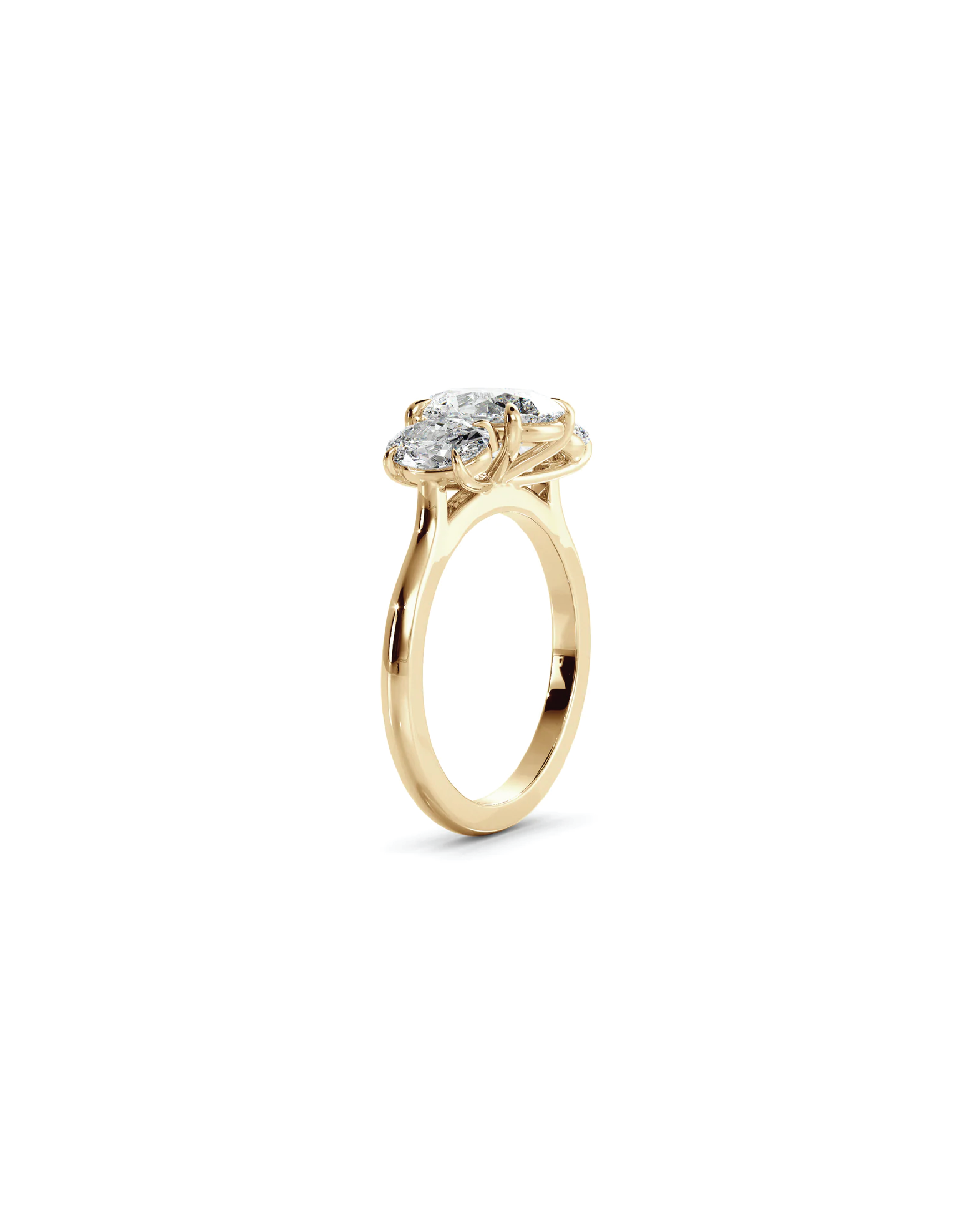 Oval Three-Stone Ring
