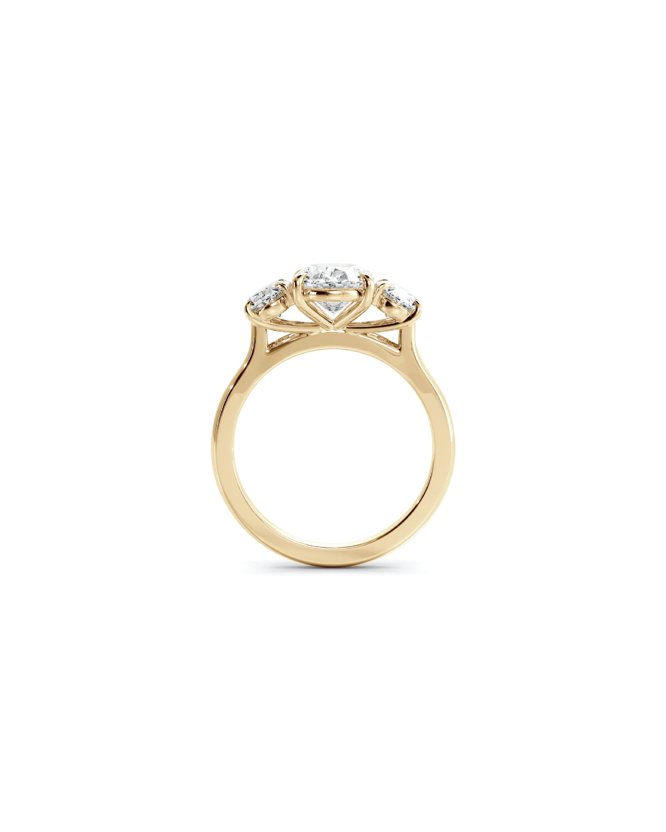 Oval Three-Stone Ring