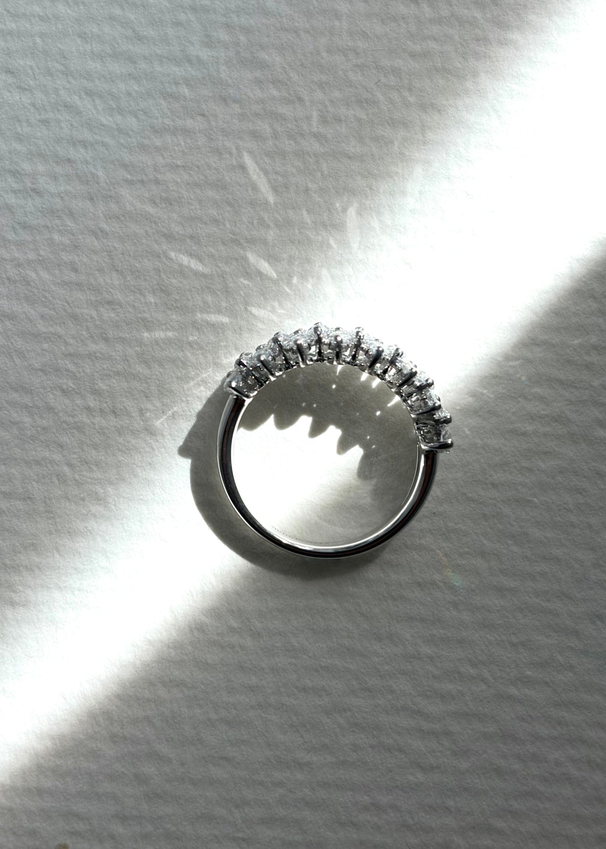 The Fleur marquise diamond wedding ring band 
