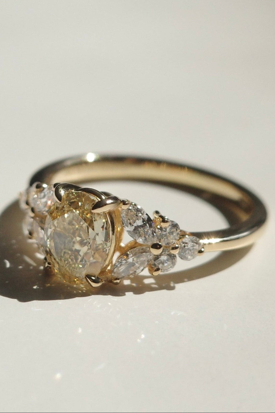 yellow diamond engagement ring