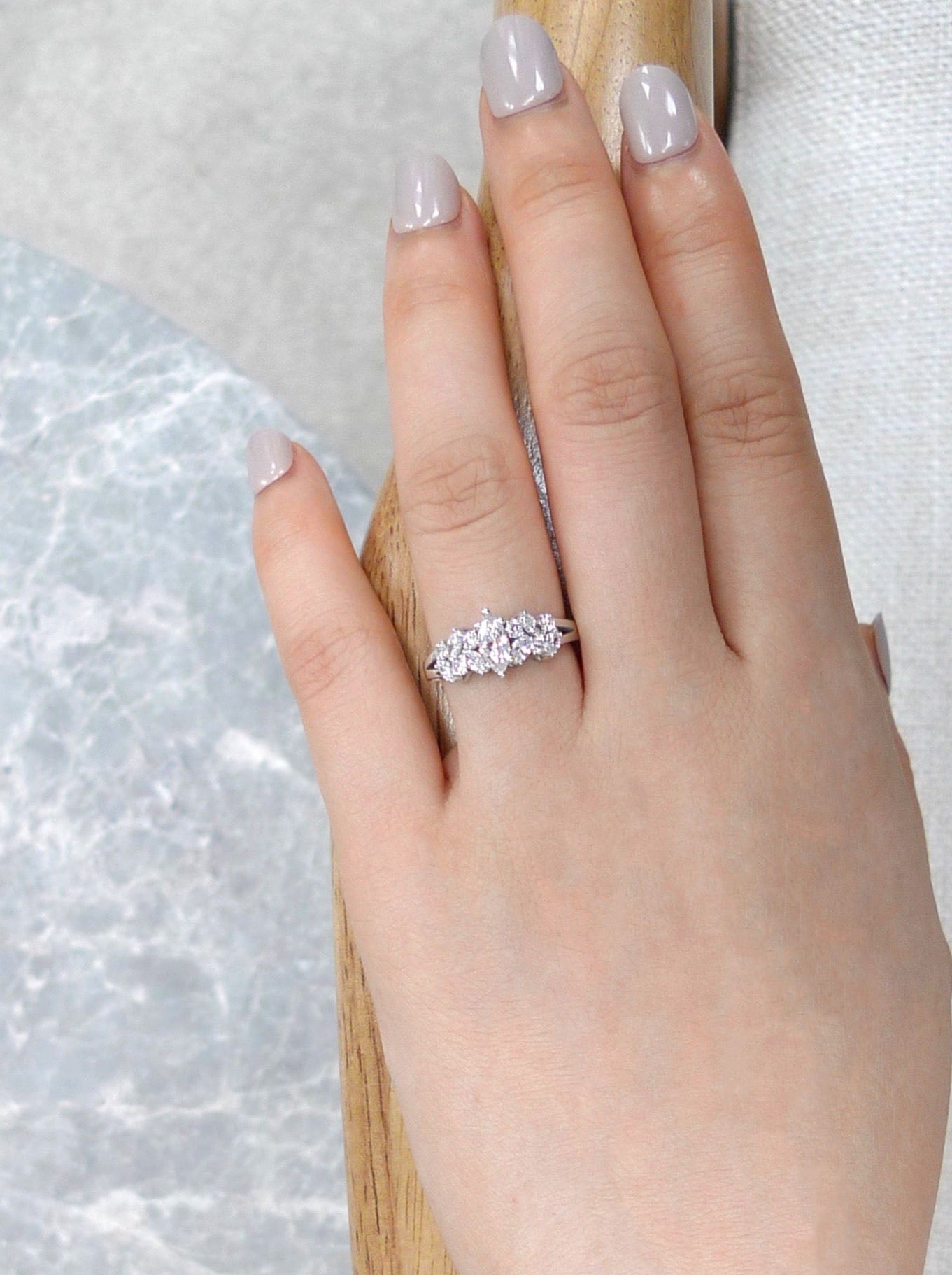 Marquise Diamond Engagement Ring - HN JEWELRY