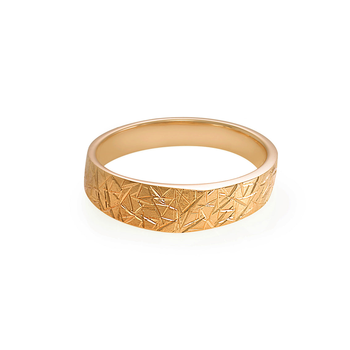 Hand Carved Wedding Ring - HN JEWELRY