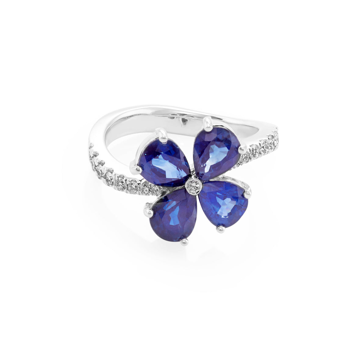 Blue Sapphire and Diamond Ring - HN JEWELRY