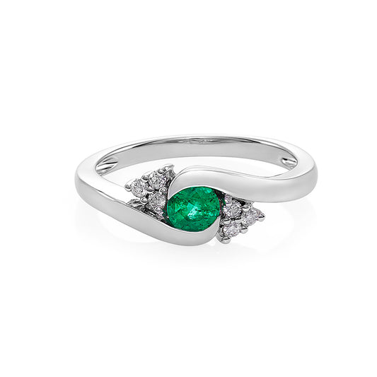 Emerald and Diamond Ring - HN JEWELRY