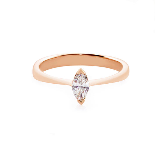 Marquise Diamond Solitaire Ring - HN JEWELRY