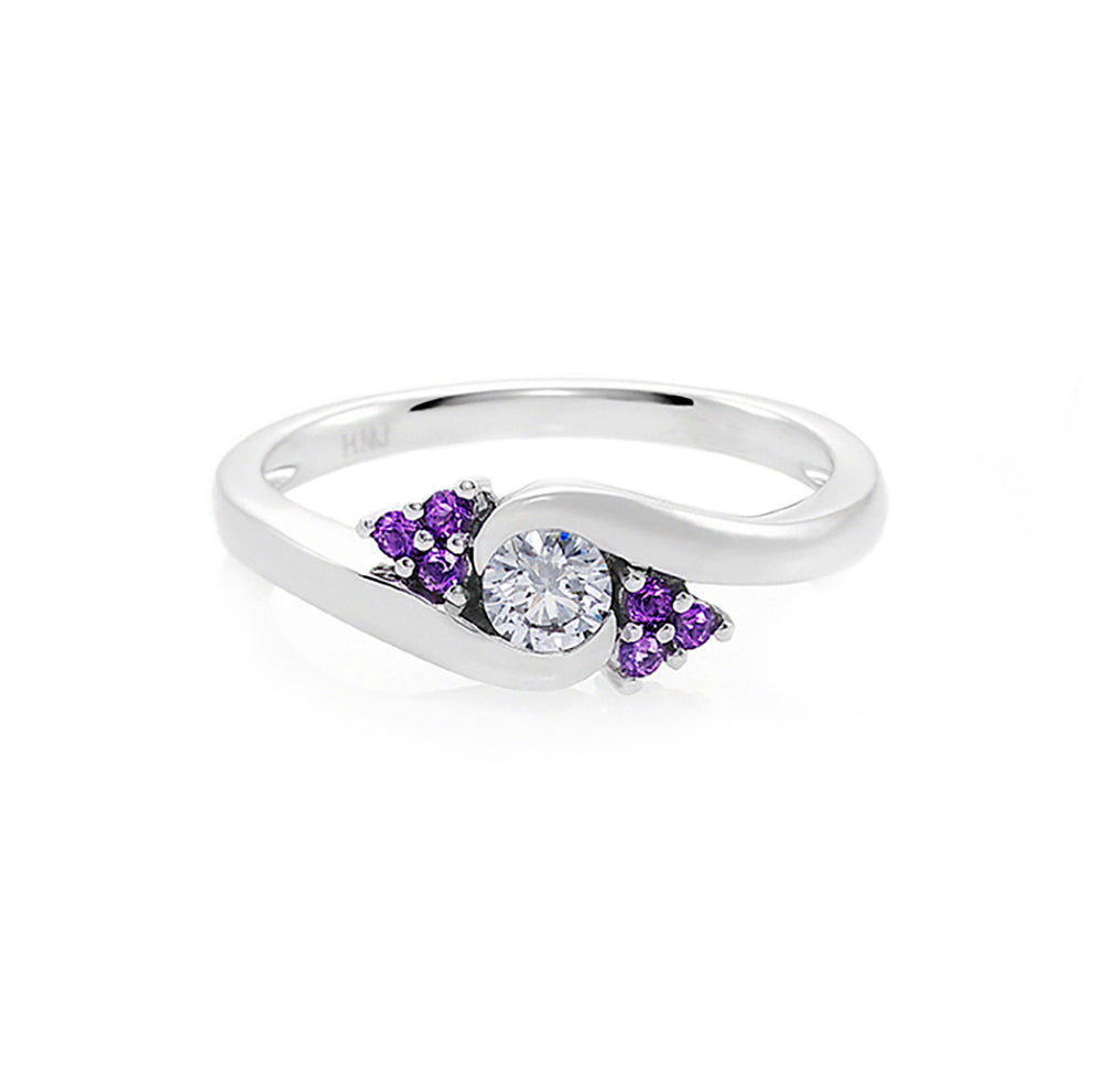 Diamond and Amethyst Ring - HN JEWELRY